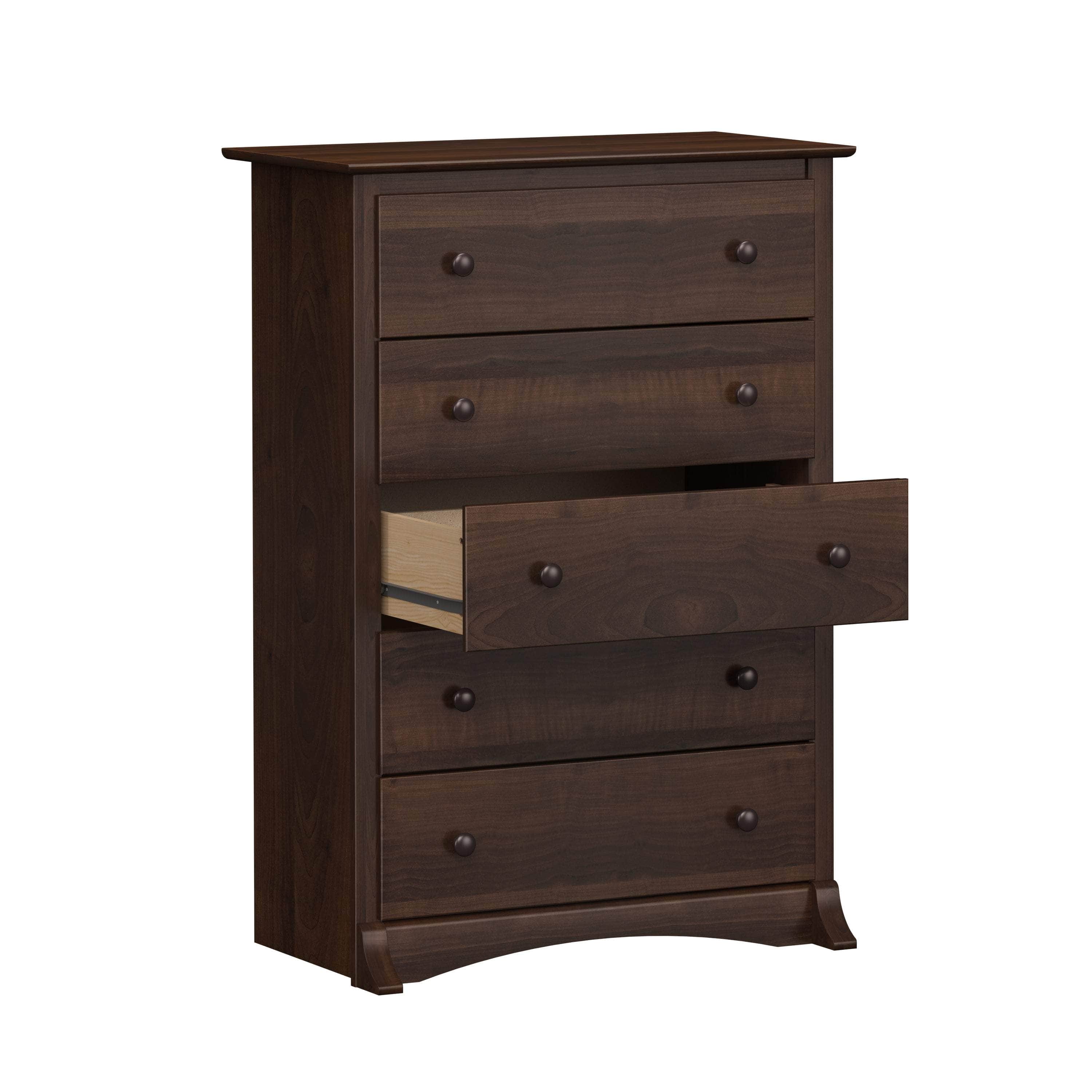 Sonoma 5-Drawer Dresser Chest - White, Black, Gray, Blue & Beige | Bedroom Storage Organizer for Clothes & Accessories