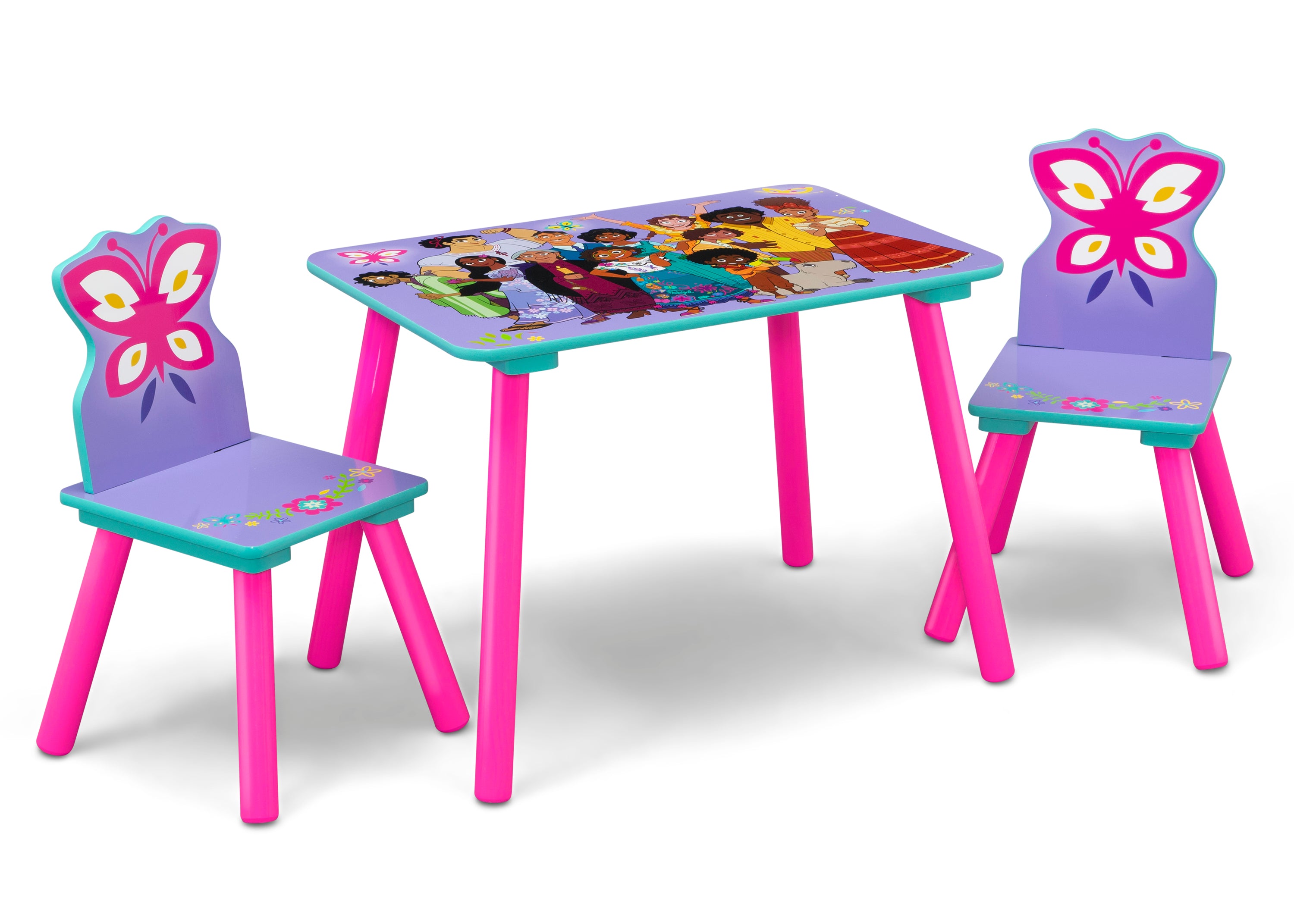 Disney Encanto 4-Piece Toddler Playroom Set - Kids Bedroom Decor, Play Mat, Storage Bins & Wall Art for Boys & Girls - Perfect for Nursery, Daycare or Playroom Organization