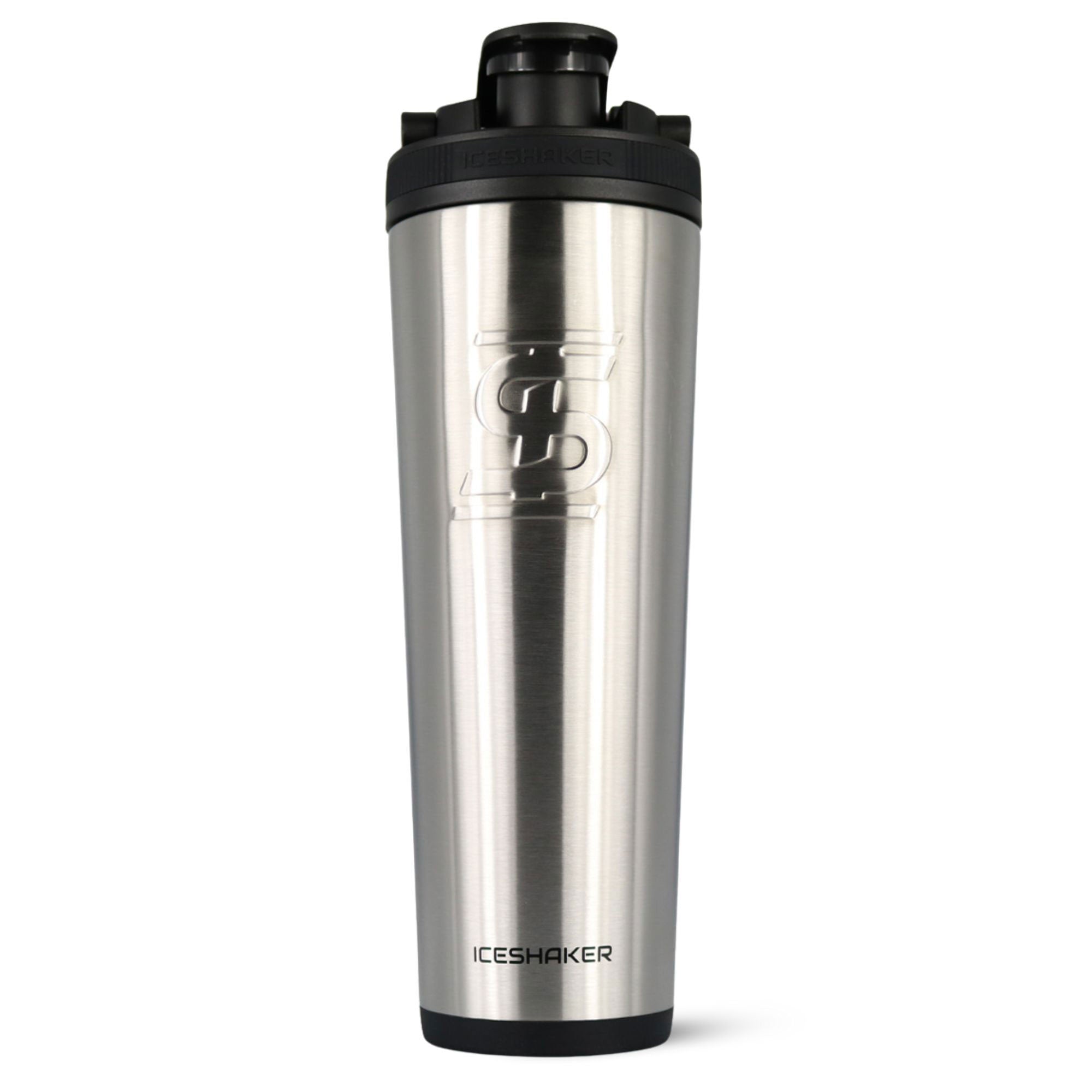 Premium Stainless Steel Ice Shaker Bottle - Leakproof Protein Shaker for Gym, Workouts & Travel - BPA-Free Fitness Water Bottle with Mixing Ball - Ideal for Protein Powder, Pre-Workout & Smoothies