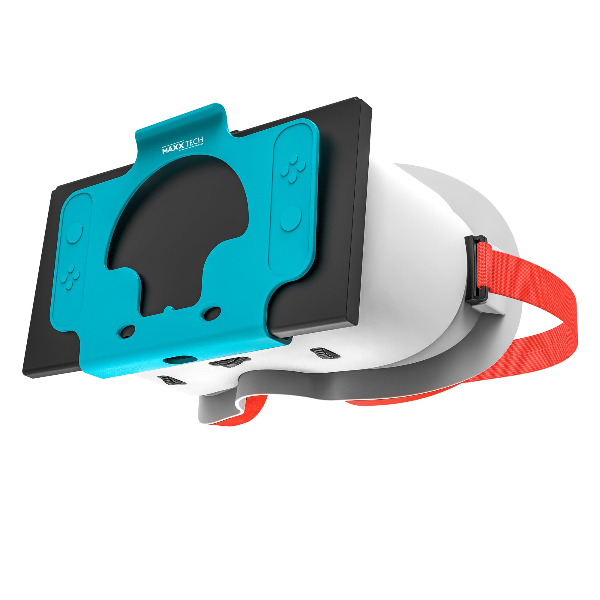 Maxx Tech VR Switch Headset V2 - Compatible with Nintendo Switch & Switch OLED - Adjustable Lenses & Comfortable Head Strap for VR Games - Perfect for Zelda: Breath of the Wild, Super Smash Bros, Super Mario Odyssey - Immersive Gaming Experience at Home