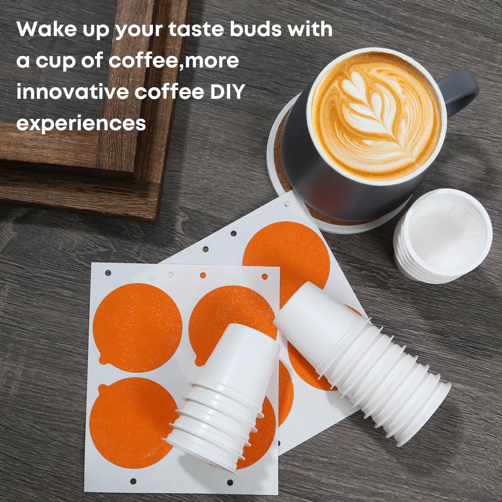 45-Pack Reusable K Cup Coffee Pods with Foil Lids - Compatible with Keurig 1.0 & 2.0 Brewers - DIY Fillable Coffee Pods Kit for Fresh Brewing at Home or Office