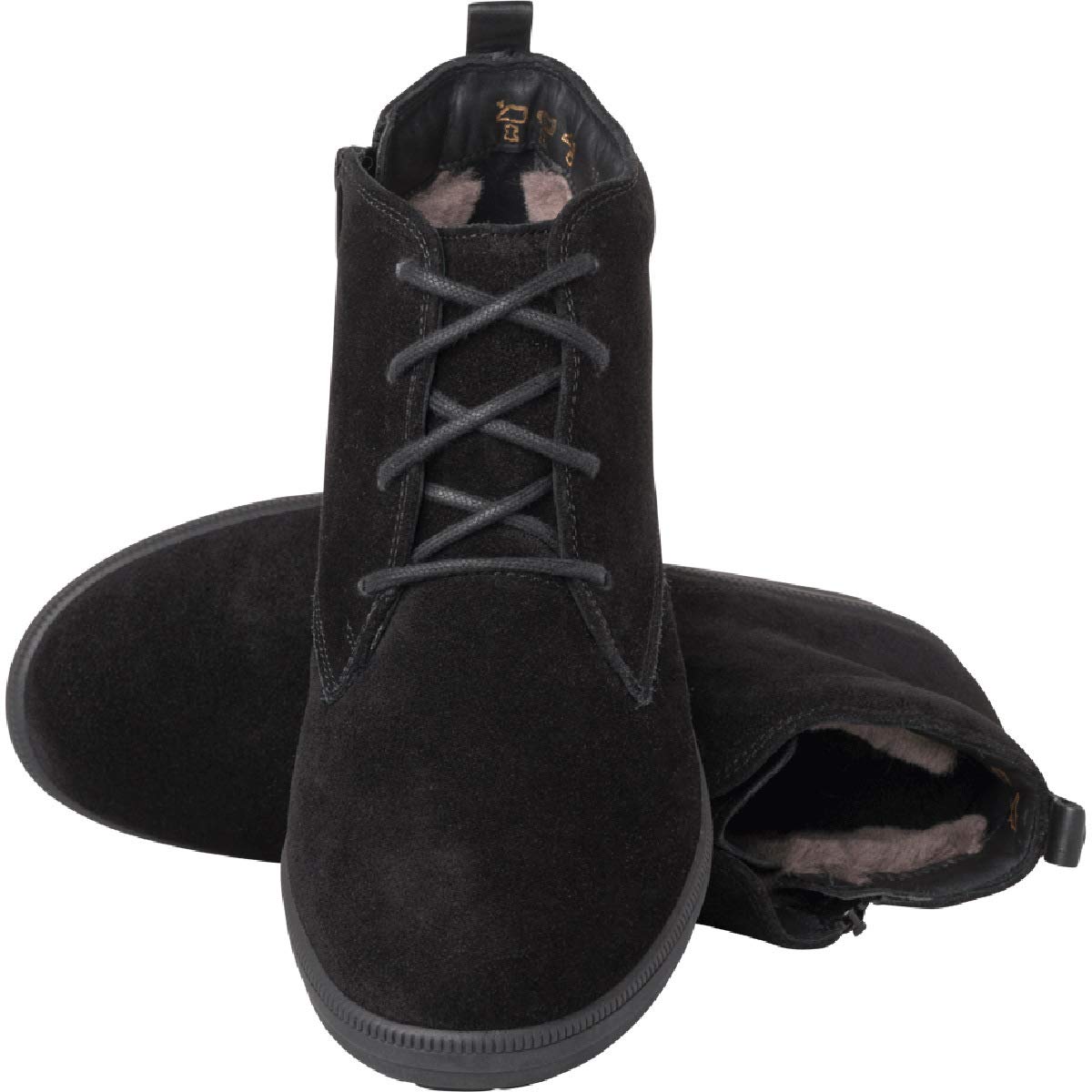 Women's Black Ankle Boots - Size 7 | Comfortable Winter Shoes for Women | Perfect for Office, Casual Wear & Outdoor Activities