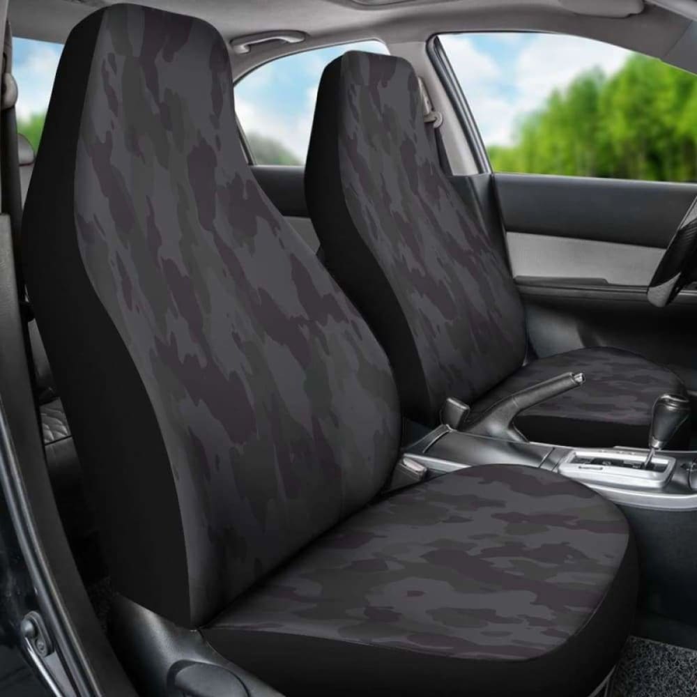 Black Camo Seat Cover for Cars & Trucks - Universal Fit, Durable Neoprene Material - Perfect for Off-Roading, Hunting & Outdoor Adventures