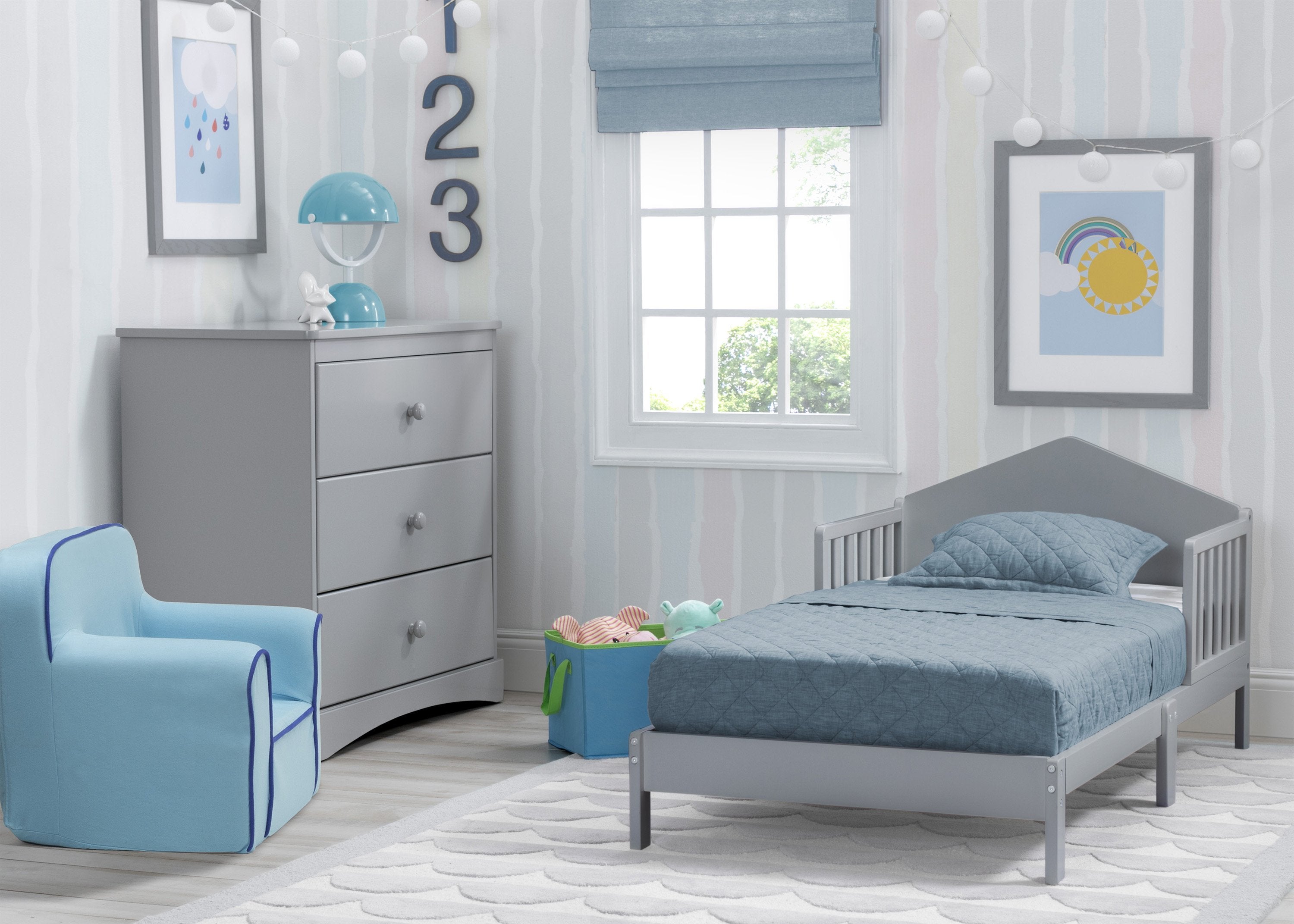 Homestead Toddler Bed - Safe & Comfortable Wooden Kids Bed for Boys & Girls - Perfect for Nursery, Daycare & First Big Kid Bed Transition