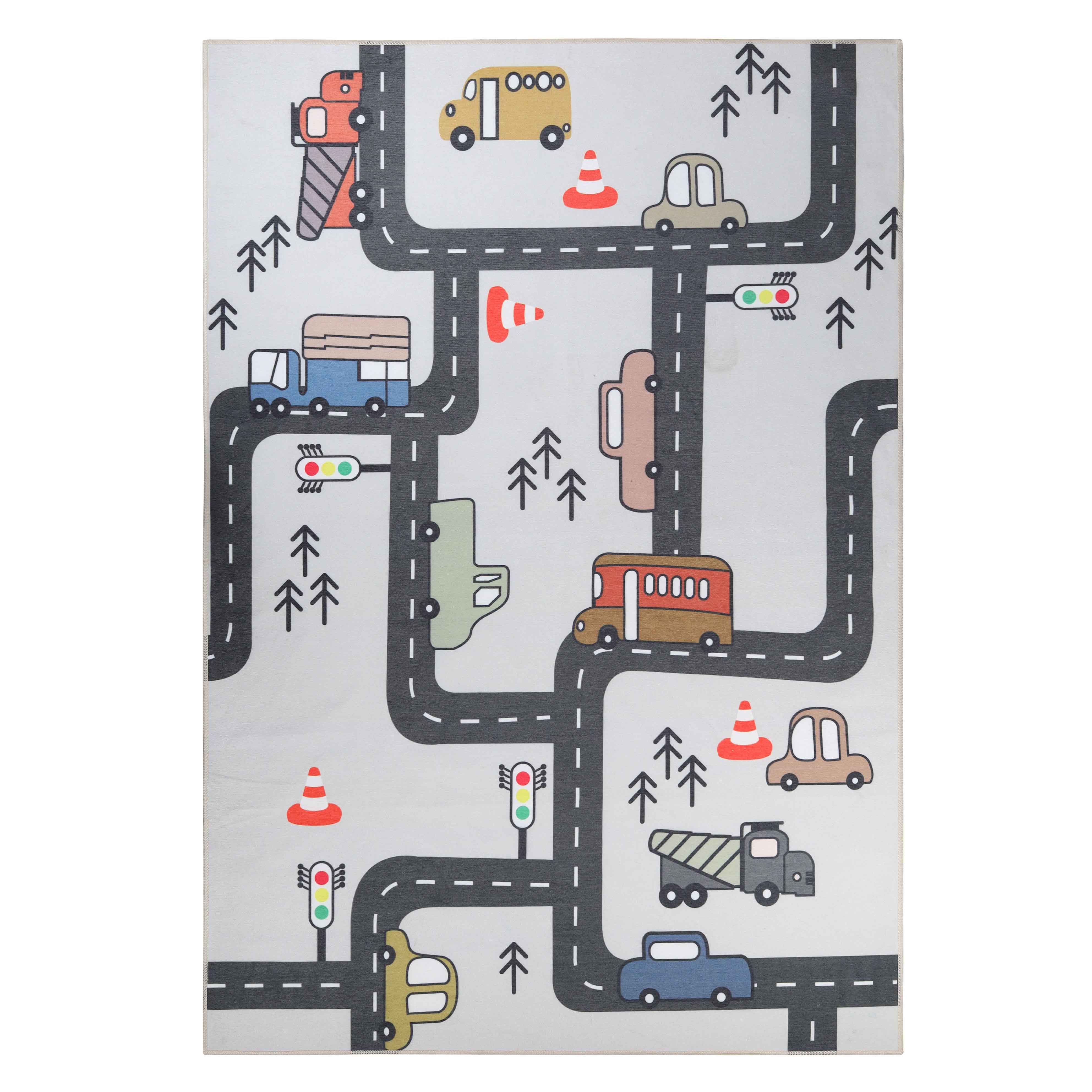 Non-Slip Kids Playroom Rug - Washable Indoor Nursery Carpet for Safe Play Areas | Perfect for Toddler Rooms, Daycares & Playtime Zones