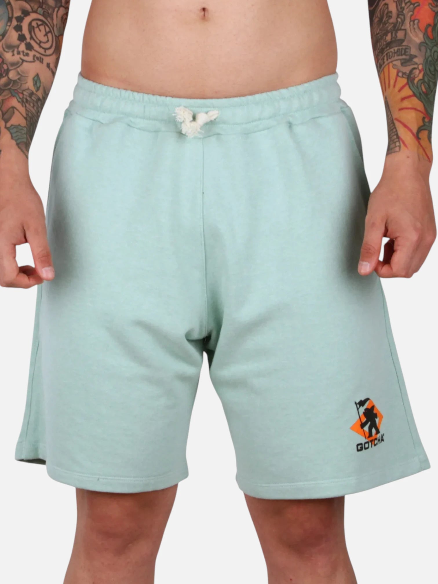 Bermuda Gotcha Sharkman Verde Agua Swim Trunks - Quick-Dry Comfort for Beach, Pool & Summer Vacations
