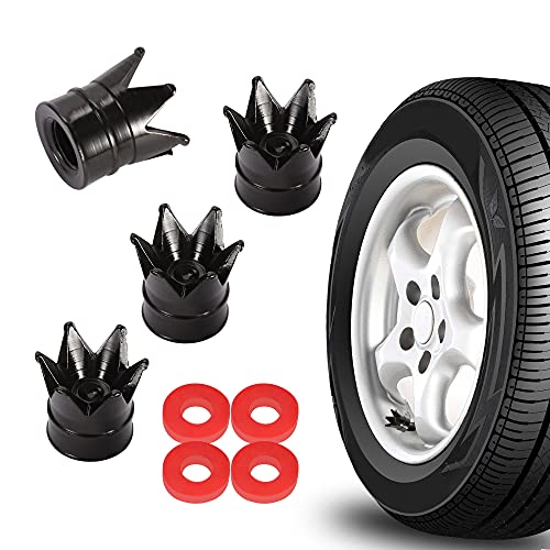 Crown-Black*4pcs