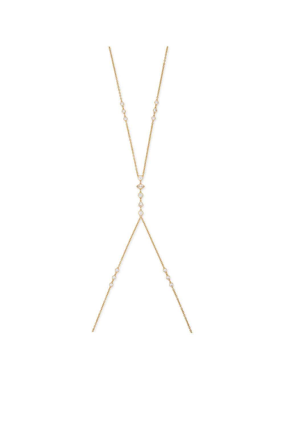 Jacquie Aiche x TOC Libra Body Chain in Gold - Elegant Layered Necklace for Women, Perfect for Festivals, Parties & Boho Style Outfits