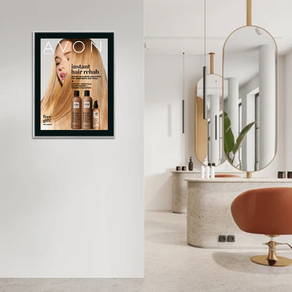 24x32 Poster Frame - SwingFrame Classic Black Poster Display for Wall Art, Photos & Prints - Perfect for Home, Office & Gallery Decor