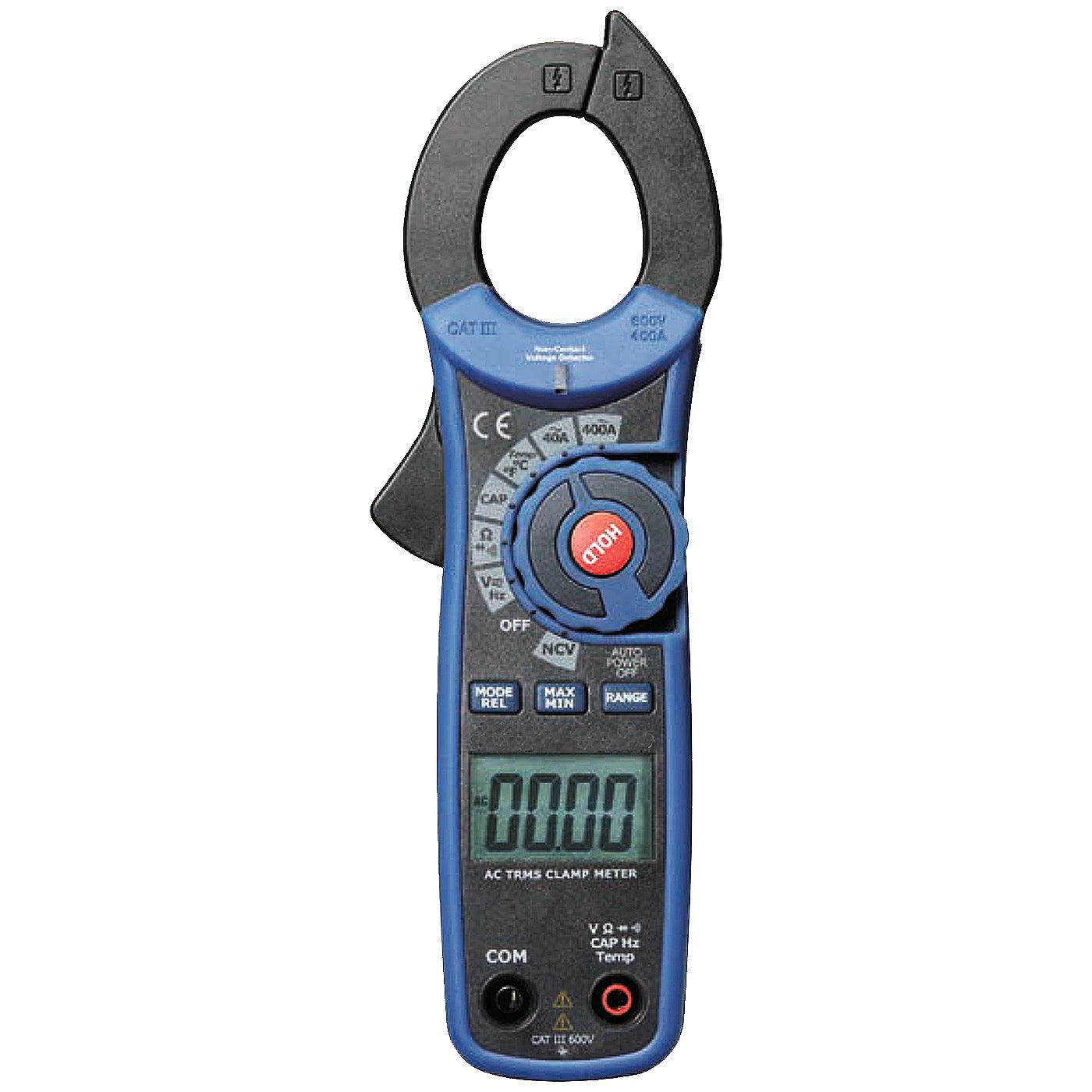 Digital Clamp Meter Auto Ranging 600A AC/DC Current Voltage Tester - Perfect for HVAC, Electricians & Home Electrical Repairs