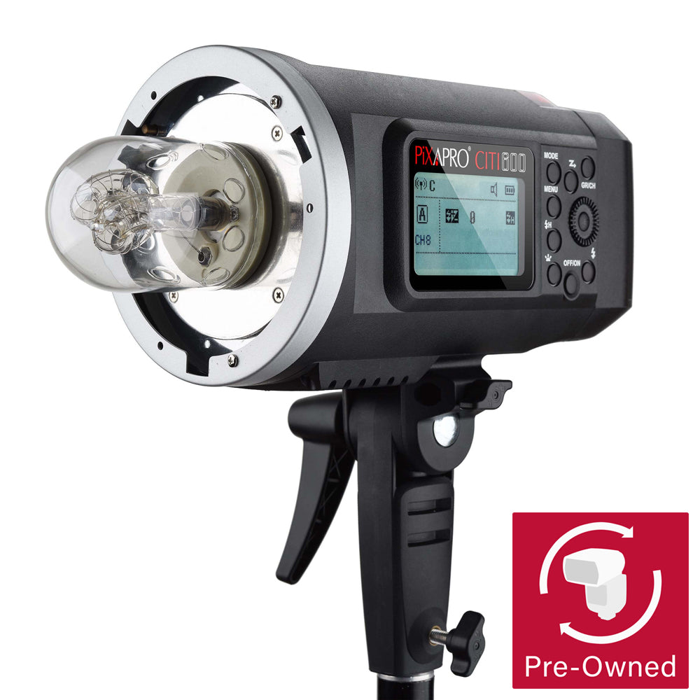 Godox AD600BM CITI600 Manual Studio Flash with Bowens Mount - Professional Photography Lighting for Portraits, Fashion & Product Shoots