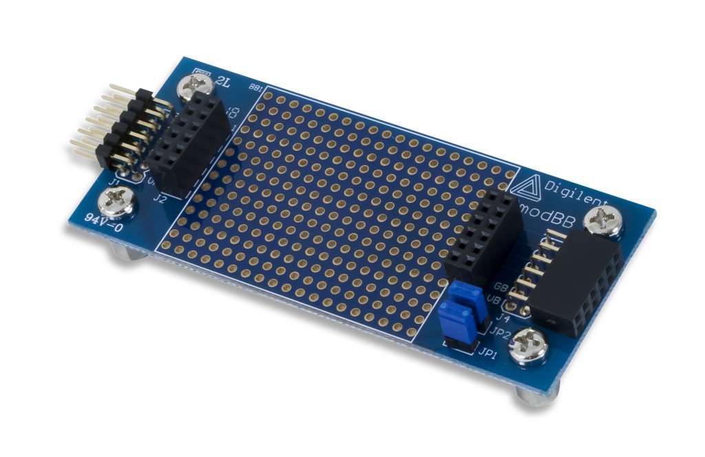 Digilent Pmod BB Breadboard Module for Wire Wrapping & Prototyping - Perfect for DIY Electronics, Arduino & Raspberry Pi Projects