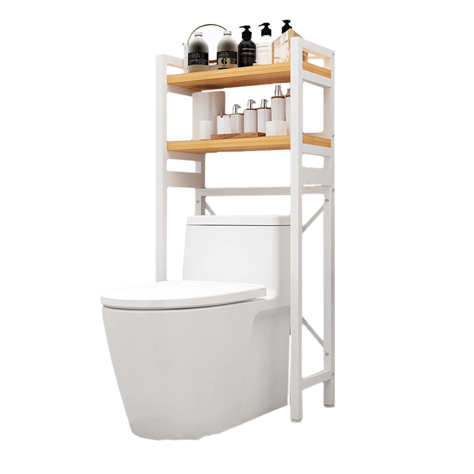 3-Tier Freestanding Bathroom Corner Shelf - Over Toilet Storage Rack for Laundry, Towels & Toiletries - Space-Saving Organizer for Small Bathrooms, Balcony & Porch - White (2-Tier Option Available) - Perfect for Apartments & Compact Homes