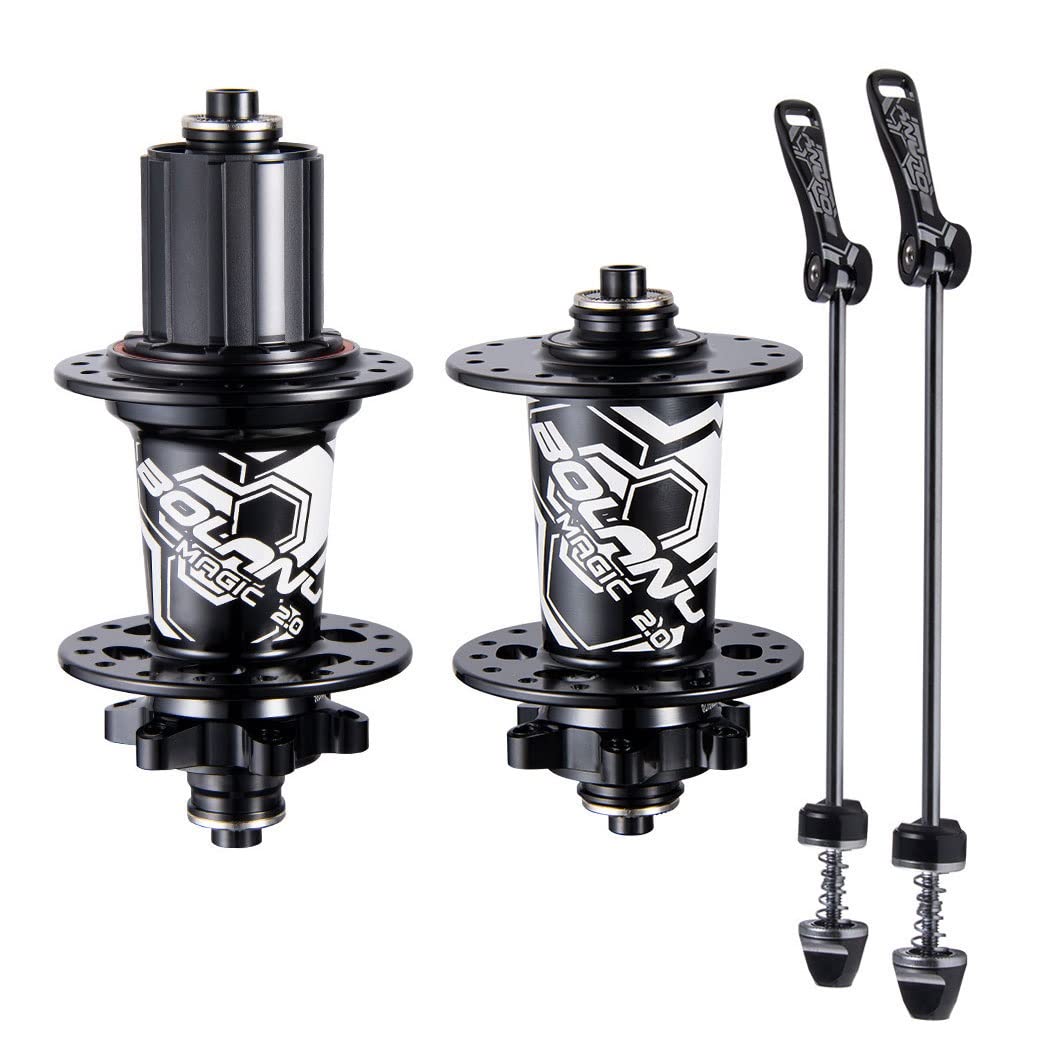 Mountain Bike 6 Claw 108 Ring Hub with 4 Bearing Quick Release Disc Brake - 6 Nail 32 Hole Hub Accessories for Off-Road Cycling & Trail Riding