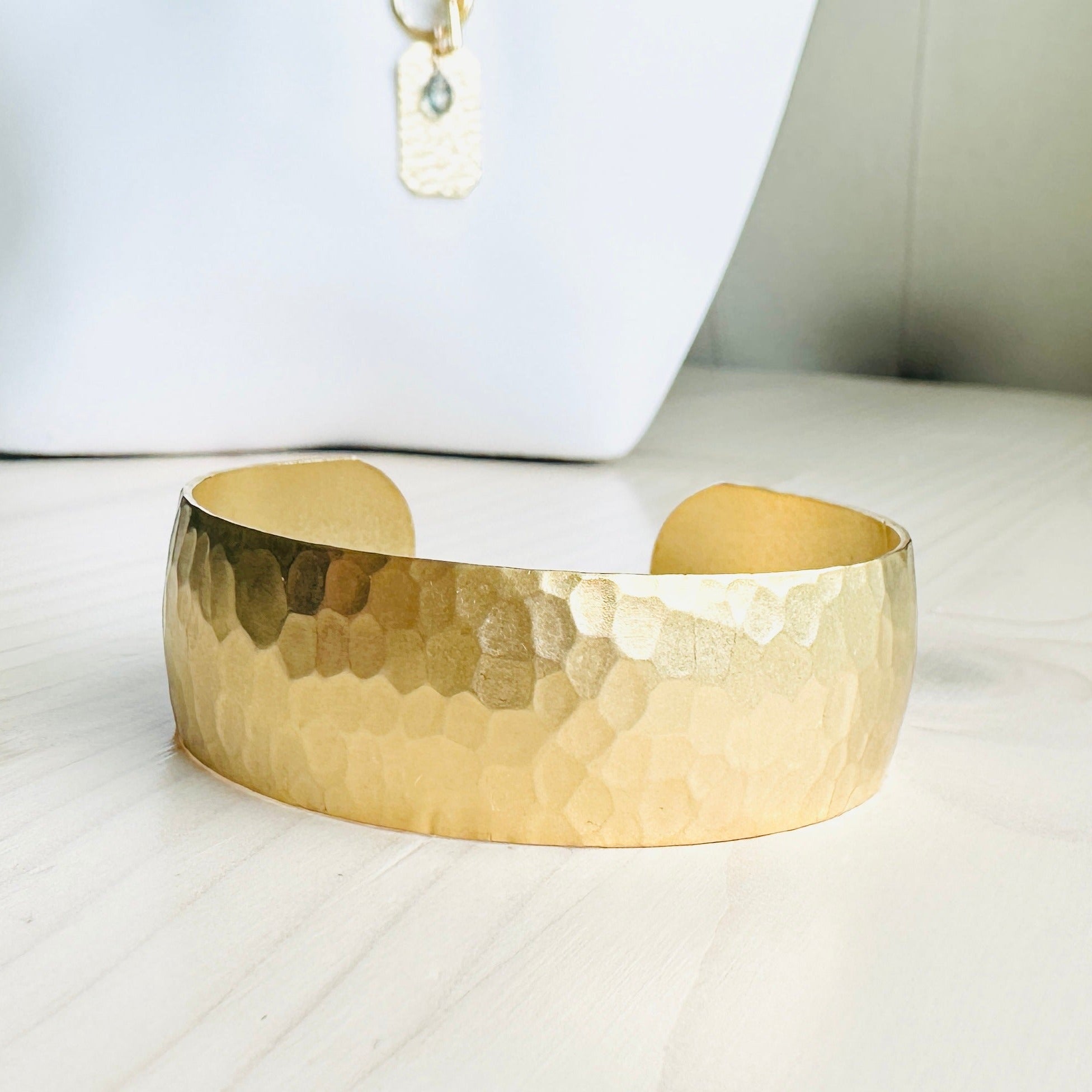 Roma Hammered Cuff Silver Bracelet - Handmade Boho Jewelry for Women - Perfect for Casual Wear & Special Occasions
