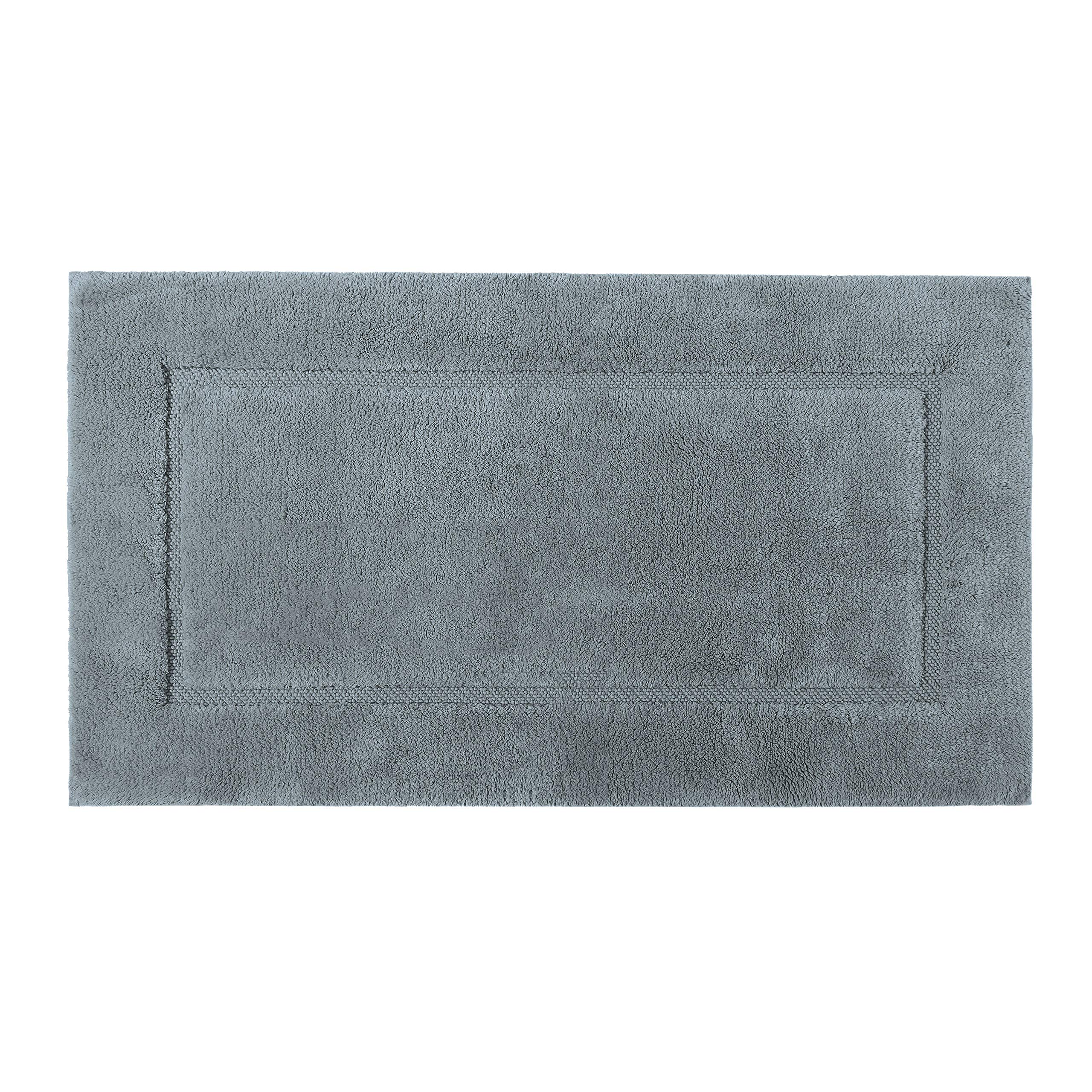 Graccioza Egoist Non-Slip Bath Rug 20x31 Inches - Premium Steel Combed Cotton Bath Mat - Soft Absorbent Bathroom Rug - Made in Portugal - Perfect for Bathroom, Shower & Vanity Areas