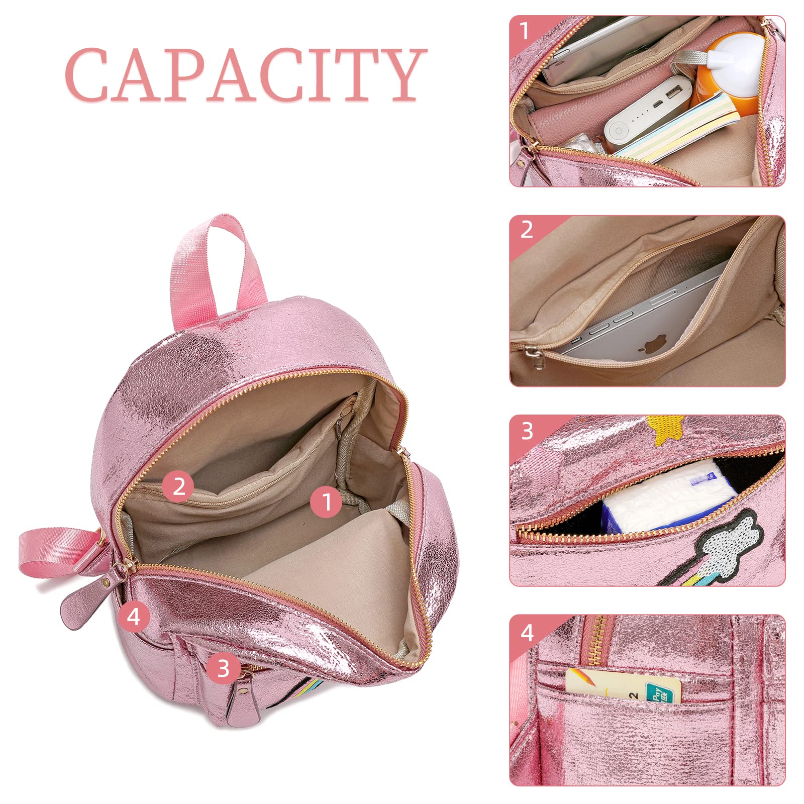 Unicorn Mini Backpack for Girls - Cute Pink Unicorn Themed Kids Backpack for School, Travel & Play | Perfect Gift for Toddlers & Children
