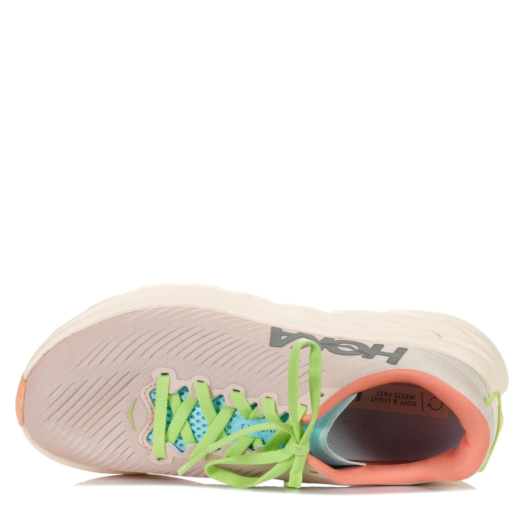 HOKA Women's Rincon 3 Wide Running Shoes - Lightweight & Cushioned for Road Running, Jogging & Gym Workouts - Cream/Vanilla Color