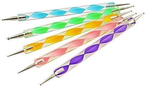 20 Pcs Professional Nail Art Brush Set - Dotting Tools, UV Polish Brushes, Acrylic Nail Design Kit for Manicure, Nail Painting & Art Drawing | Perfect for Salon, Home DIY & Professional Nail Artists