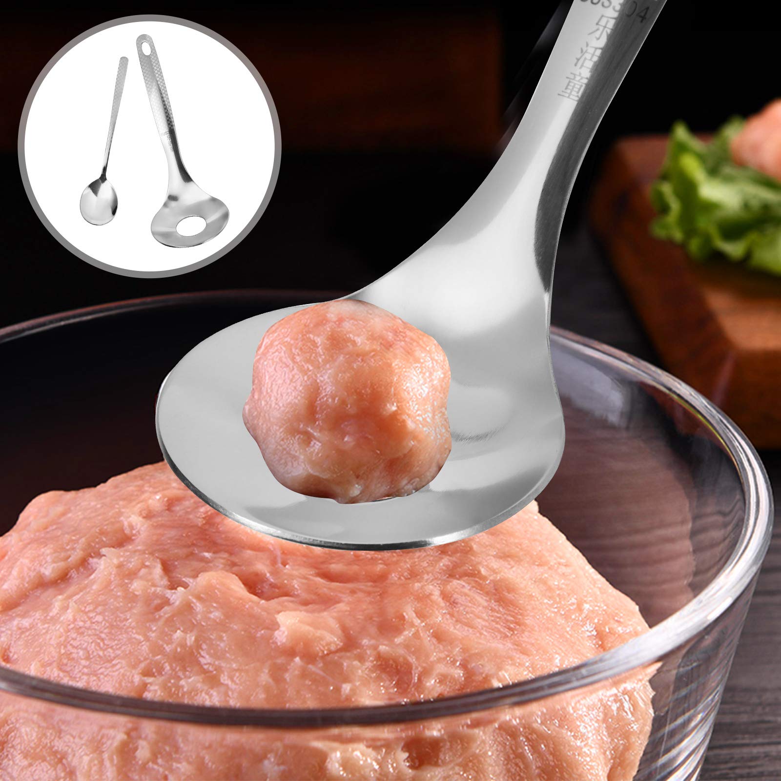 2-Pack Non-Stick Meatball Maker & Melon Baller - Kitchen Gadget for Perfect Meatballs & Fruit Scooping - Ideal for Baking, Cooking, and Food Prep at Home