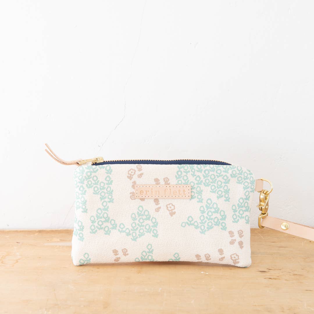 Erin Flett Field Of Flowers Wristlet - Floral Pattern Clutch Purse for Women | Perfect for Parties, Weddings & Everyday Use