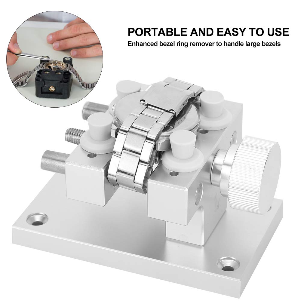 Professional Watch Vise Tool - Adjustable Metal Watch Case Holder with Opener, Press Closer & Strap Remover - Perfect for Watch Repair, Movement Maintenance & Watchmaking - Ideal for Jewelers, Hobbyists & Professional Watchmakers