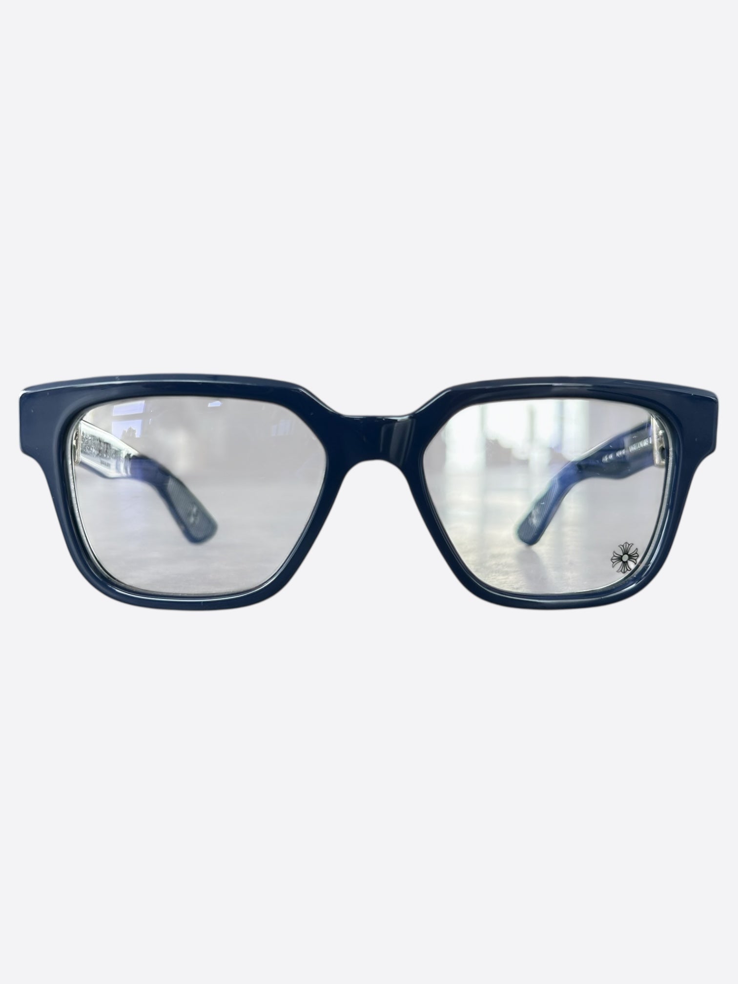 Chrome Hearts Blue & Silver Vagillionaire 2 Sunglasses - Luxury Designer Shades for Men & Women - Perfect for Fashion, Beach & Outdoor Activities