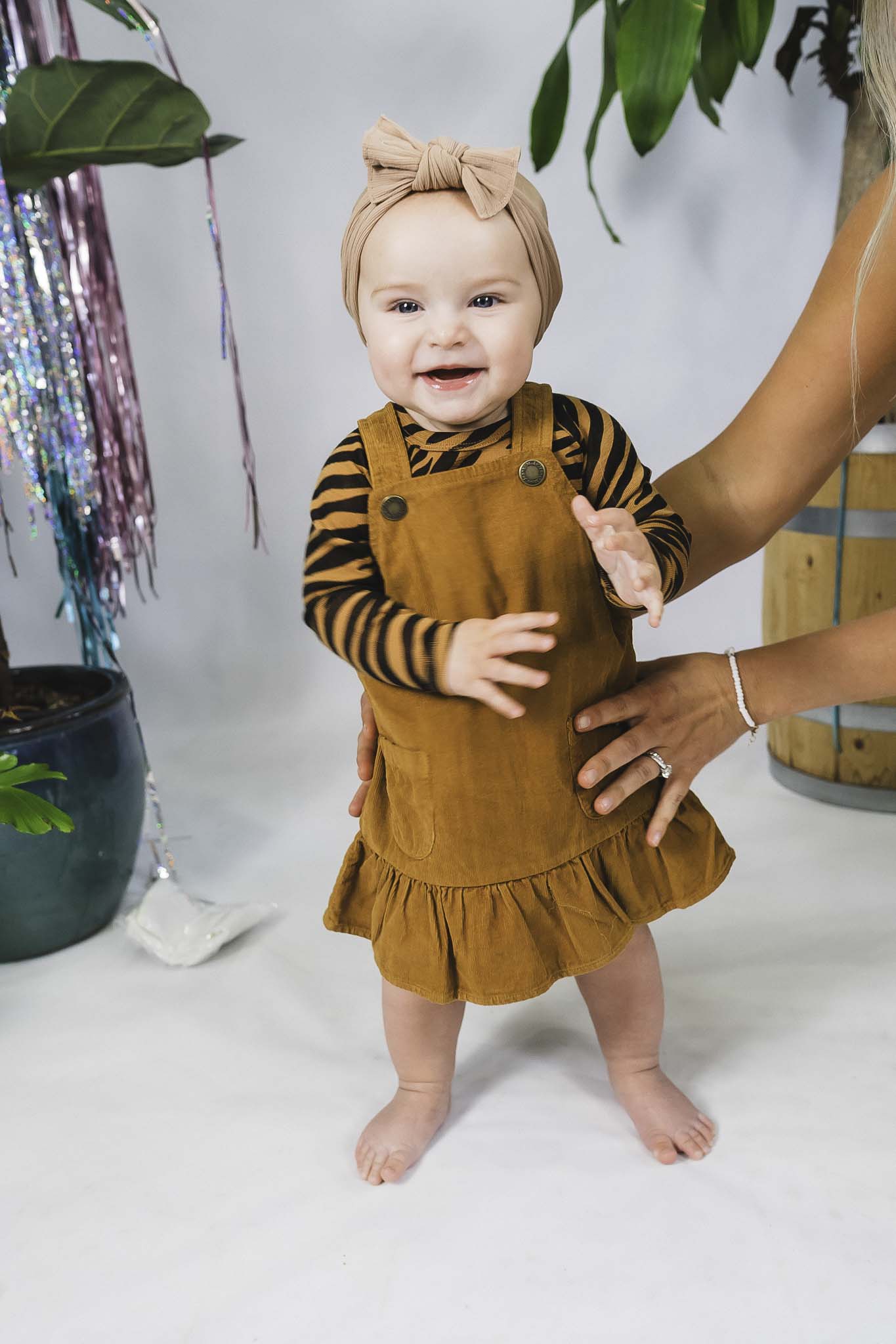 Celina Brown Sugar Baby Girl Dress - Cute & Comfortable Cotton Dress for Toddlers - Perfect for Birthday Parties, Family Photos & Special Occasions
