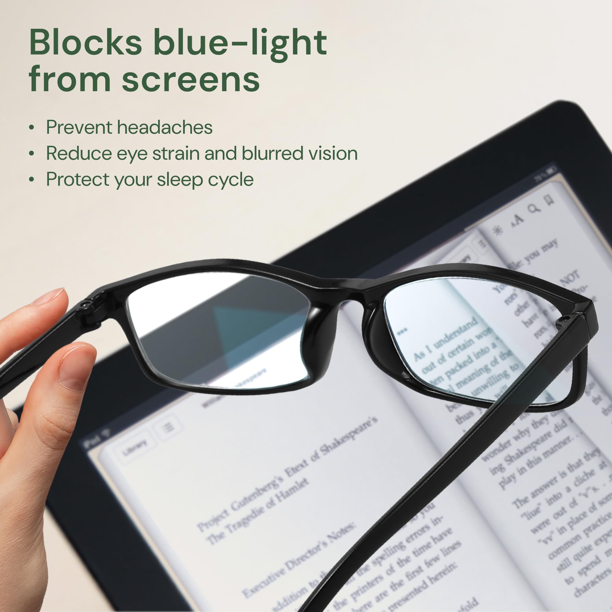 Gaoye Blue Light Reading Glasses for Men & Women - Computer & Office Use