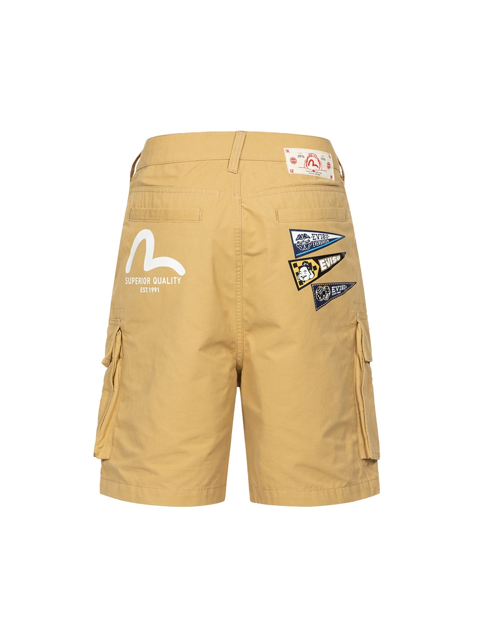 Seagull & Logo Flag Print Fashion Fit Shorts for Men - Trendy Casual Summer Shorts for Beach, Gym, and Outdoor Activities