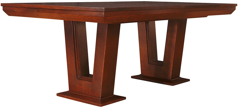 Highlands Modern Pedestal Dining Table - 42 Inch Round Kitchen Table for 4-6 People, Solid Wood Dining Room Furniture for Home, Kitchen, and Restaurant Use