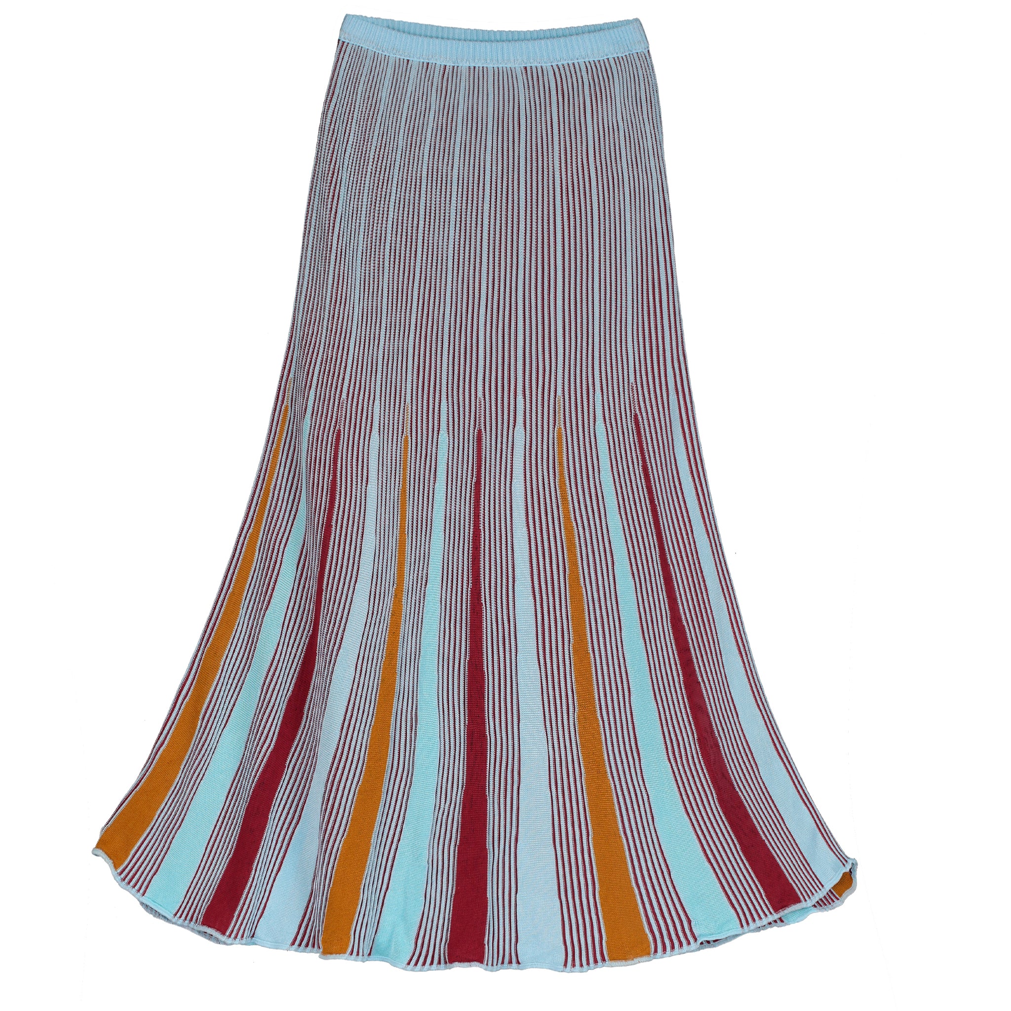 Elegant Sicilia Long Skirt in Blue - Perfect for Casual Outings, Beach Walks & Summer Vacations