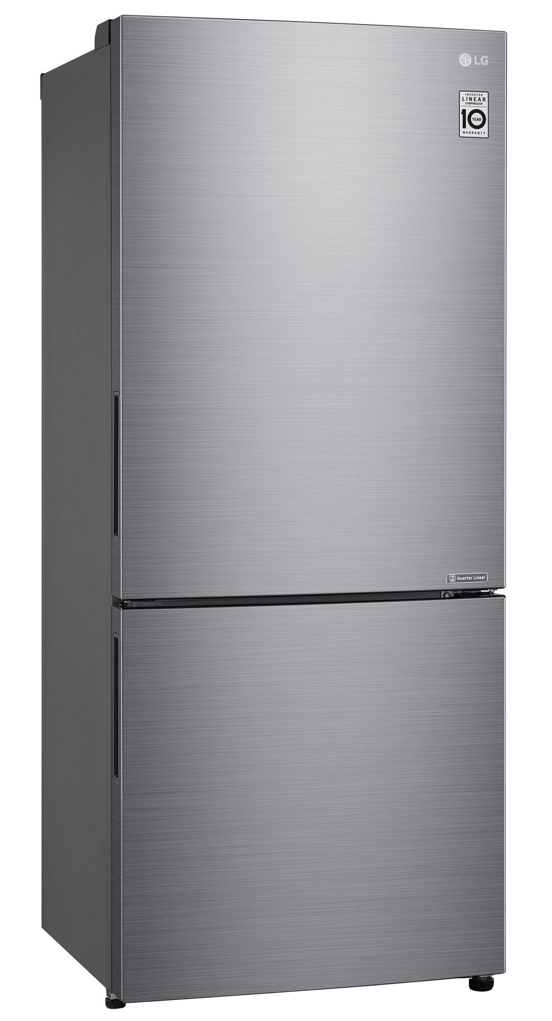 LG 420L Bottom Mount Refrigerator with Freezer - Stainless Steel GB-455PL - Energy Efficient French Door Fridge for Modern Kitchen & Home Use