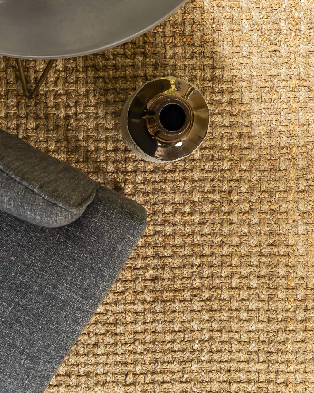 Handmade Reversible Basketweave Jute Rug 6'x9' - Natural Fiber Area Rug for Living Room, Bedroom & Dining Room - Eco-Friendly Beige Floor Mat - Perfect for Boho, Farmhouse & Coastal Decor