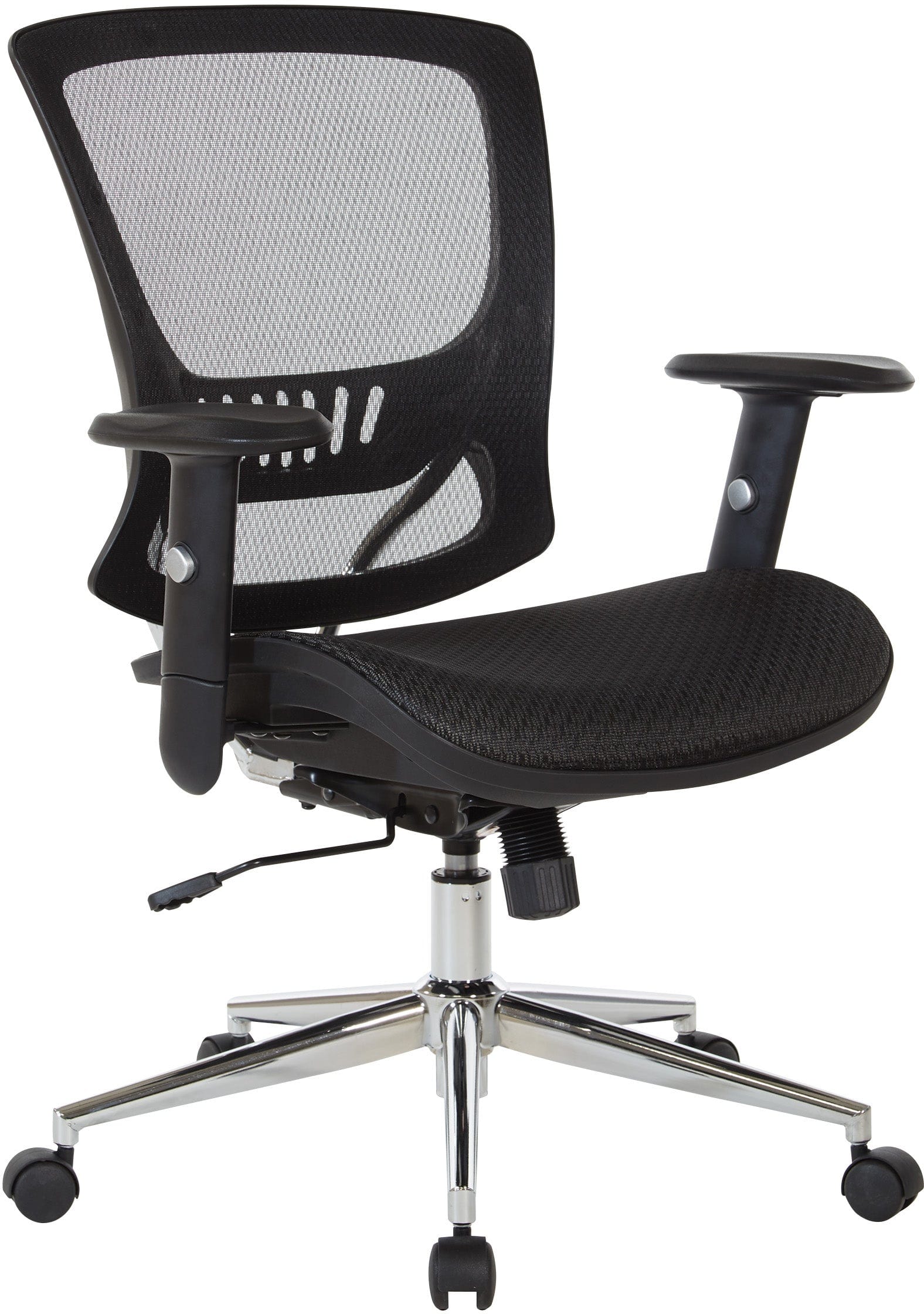 Office Star EM98910 Mesh Screen Seat and Back Chair - Ergonomic Office Chair for Home & Work, Perfect for Long Hours Sitting
