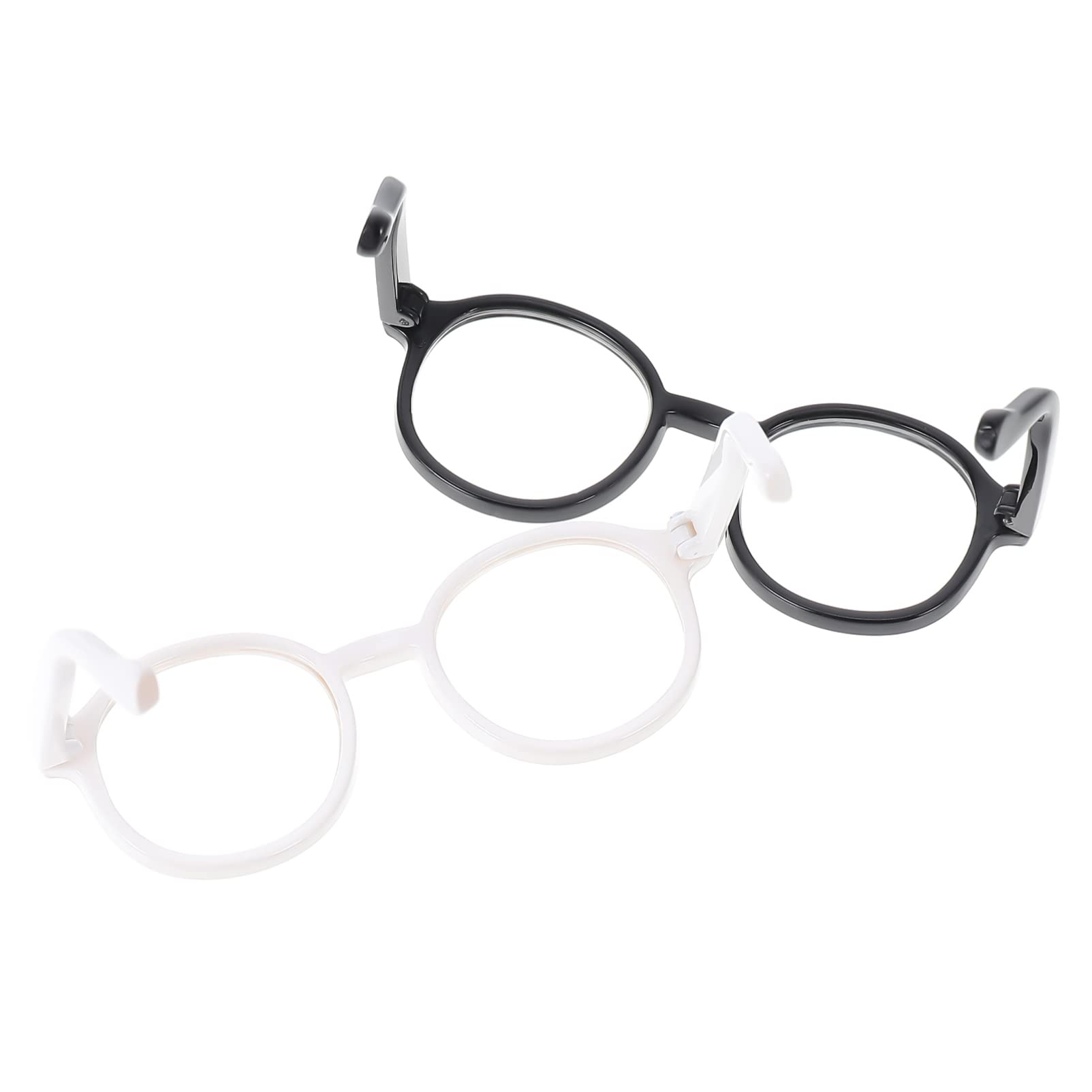 Balacoo 2Pcs Transparent Pet Glasses for Dogs & Cats - UV Protection Dog Sunglasses, Plastic Eyewear for Small Pets - Perfect for Christmas Nativity Decor, Pet Parties & Costume Accessories