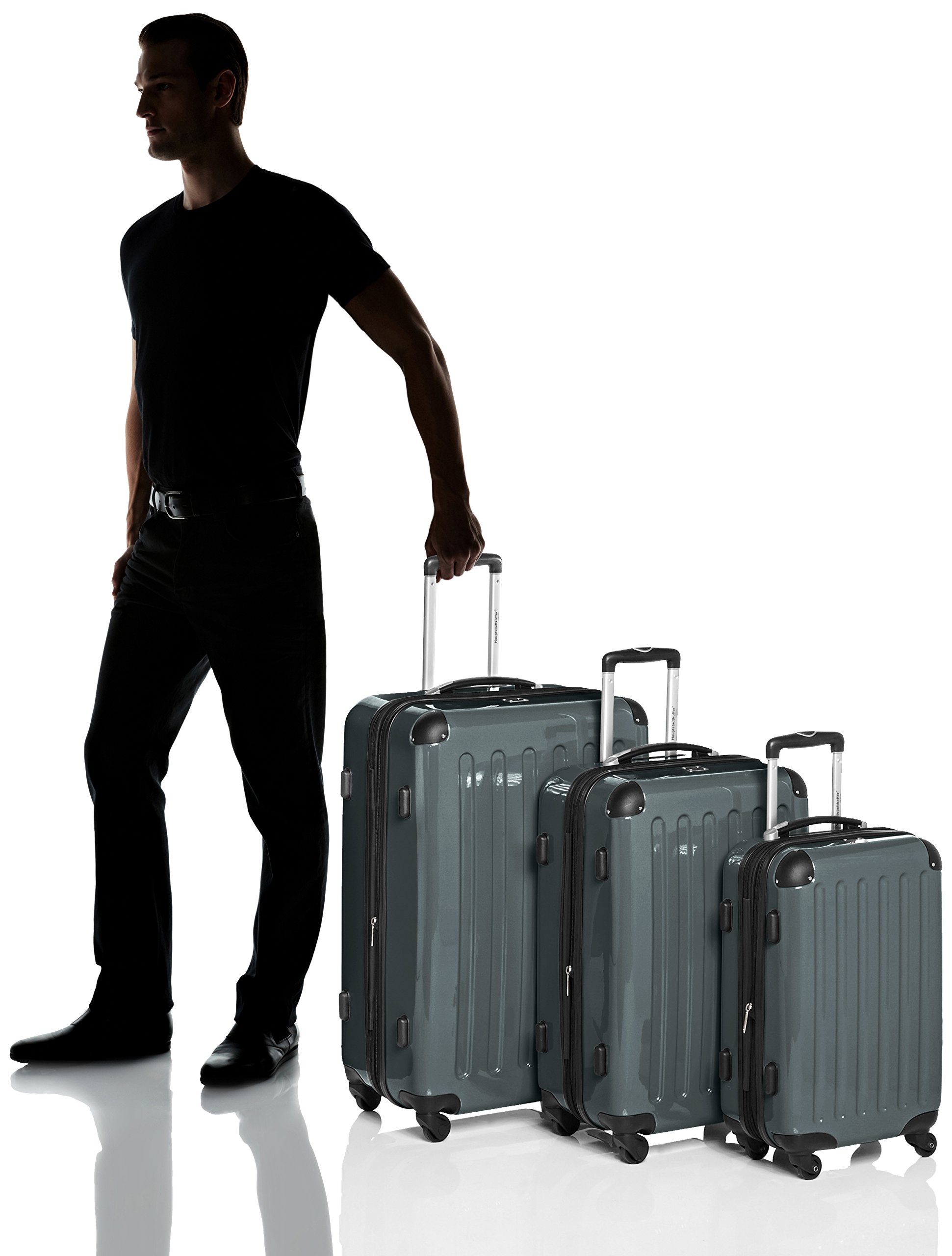 Premium Hauptstadtkoffer 3-Piece Luggage Set - Durable Dark Green Spinner Suitcase with TSA Lock | Perfect for International Travel & Business Trips