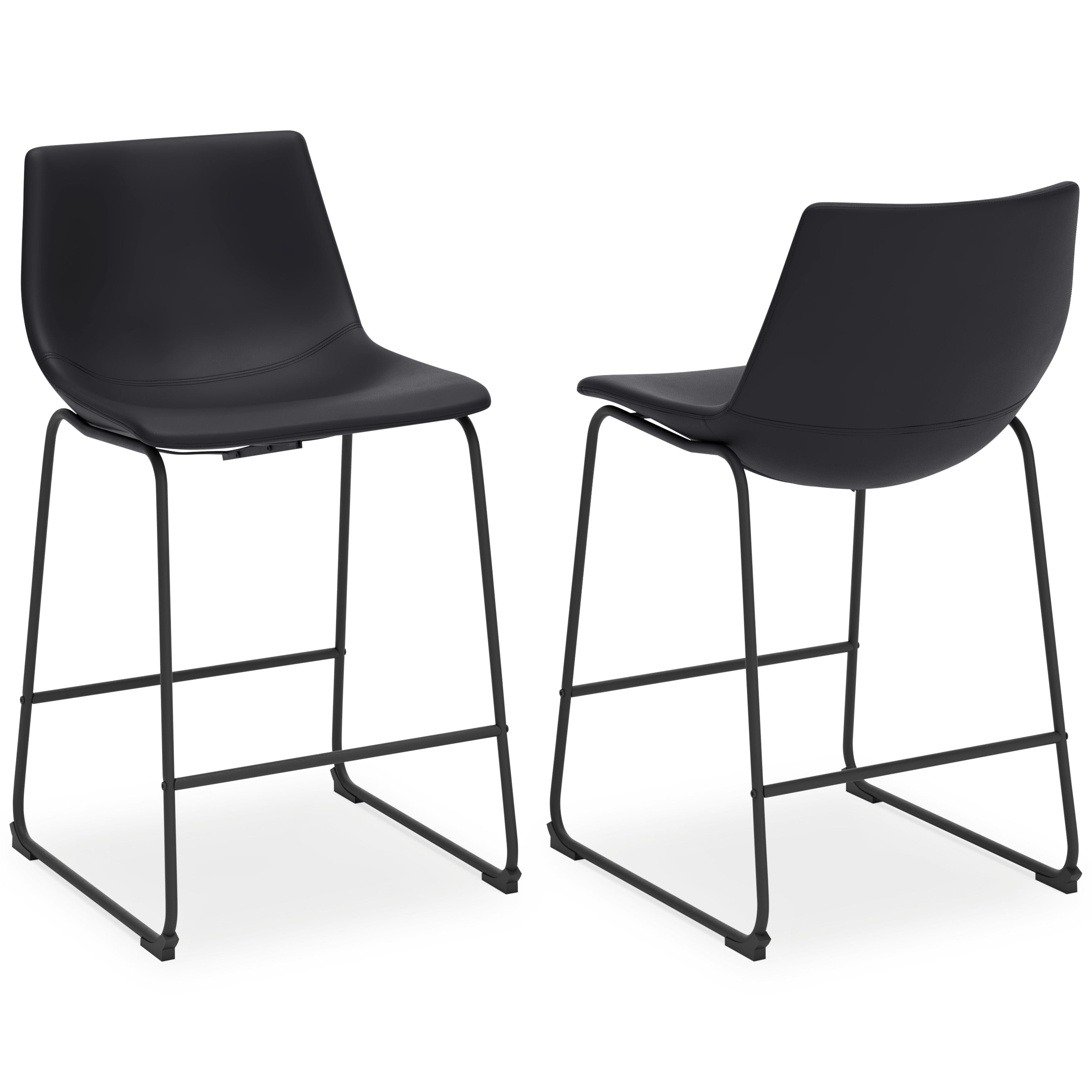 Centiar Modern Upholstered Bar Stools Set of 2 - Counter Height Swivel Stools with Padded Seat for Kitchen Island, Breakfast Bar & Home Decor