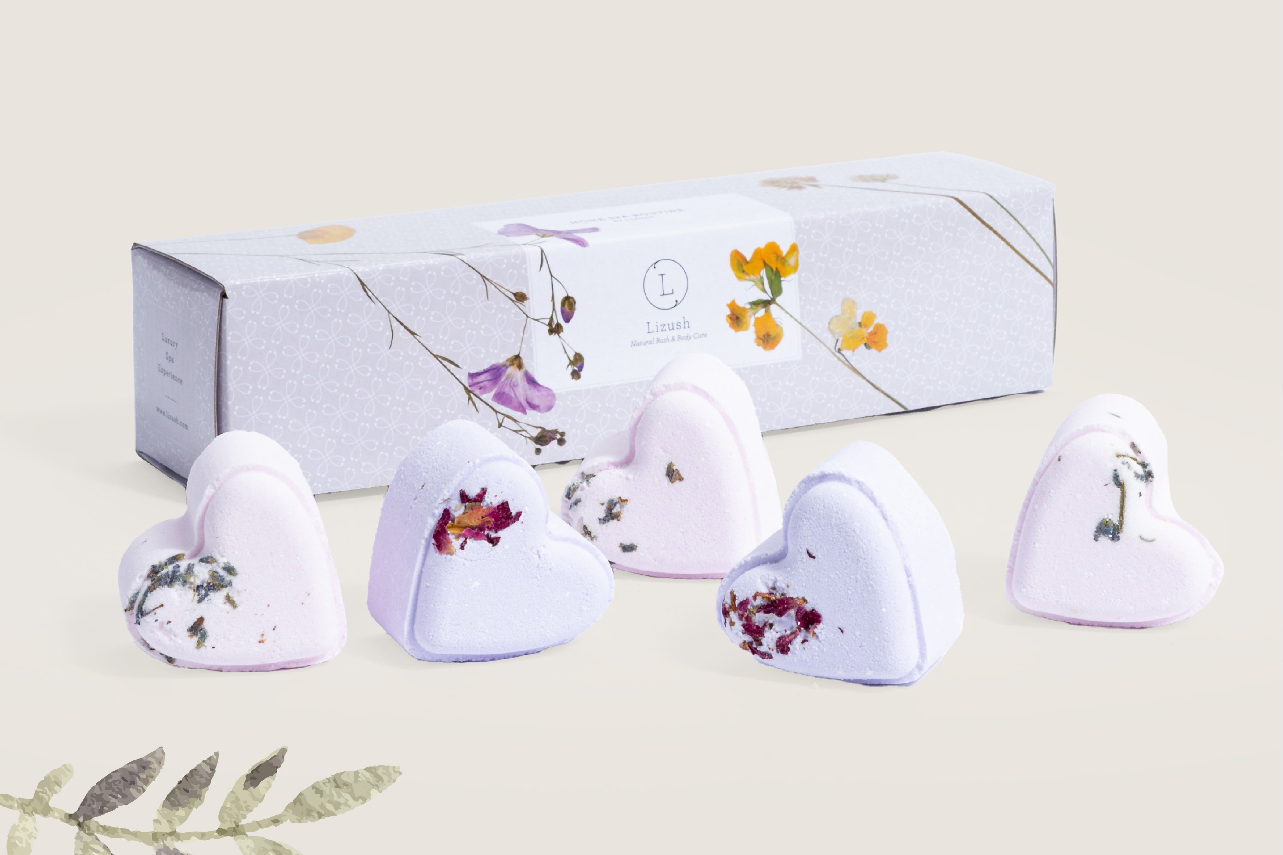 Set of 5 Heart Shaped Shower Steamers with Aromatherapy - Gift Box Included & Personalization Option | Perfect for Relaxation, Spa Day, and Romantic Gifts