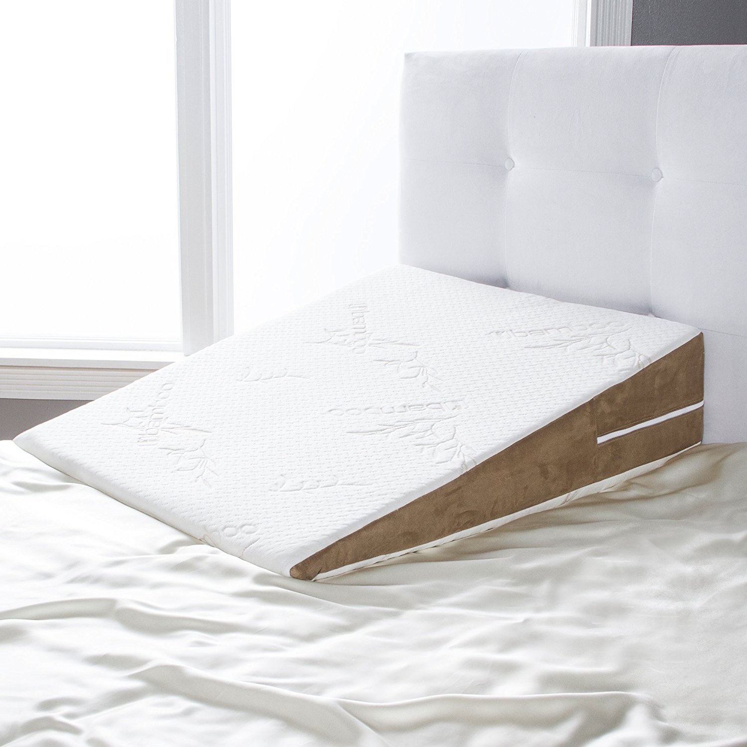 Avana Slant Bed Wedge Memory Foam Pillow - King Size Orthopedic Support for Back Pain Relief, Acid Reflux & Snoring - Perfect for Sleeping, Reading & Post-Surgery Recovery