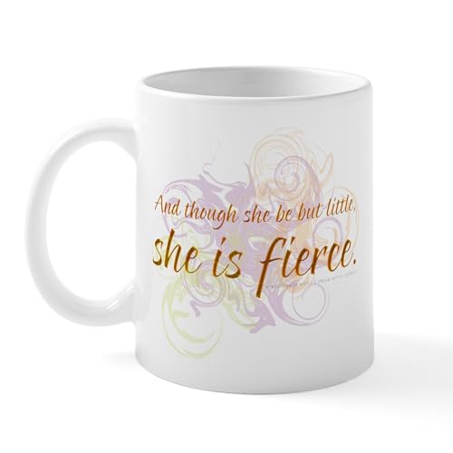 White - She Is Fierce Swirl Mug