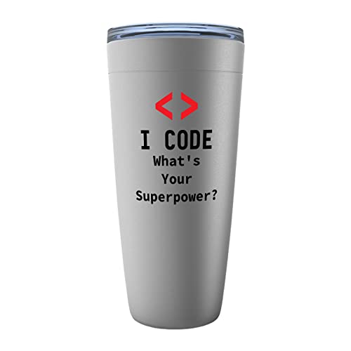 I Code What's Your Superpower? Stainless