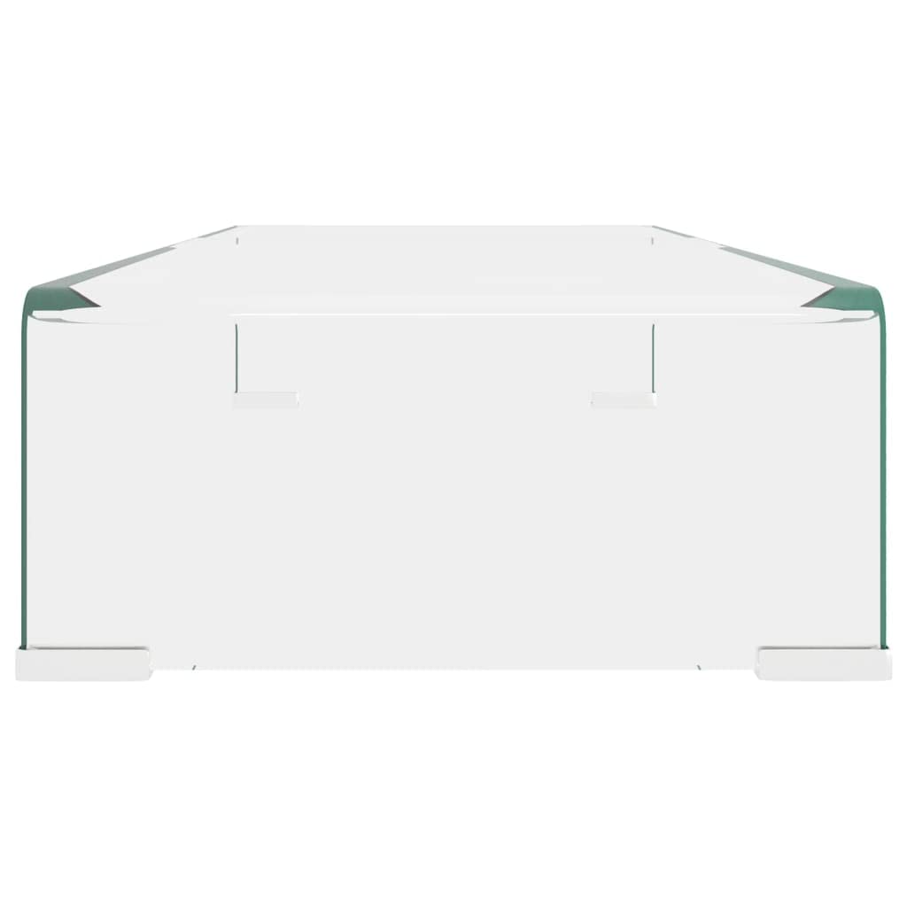 Clear Glass TV Stand/Monitor Riser - 27.6