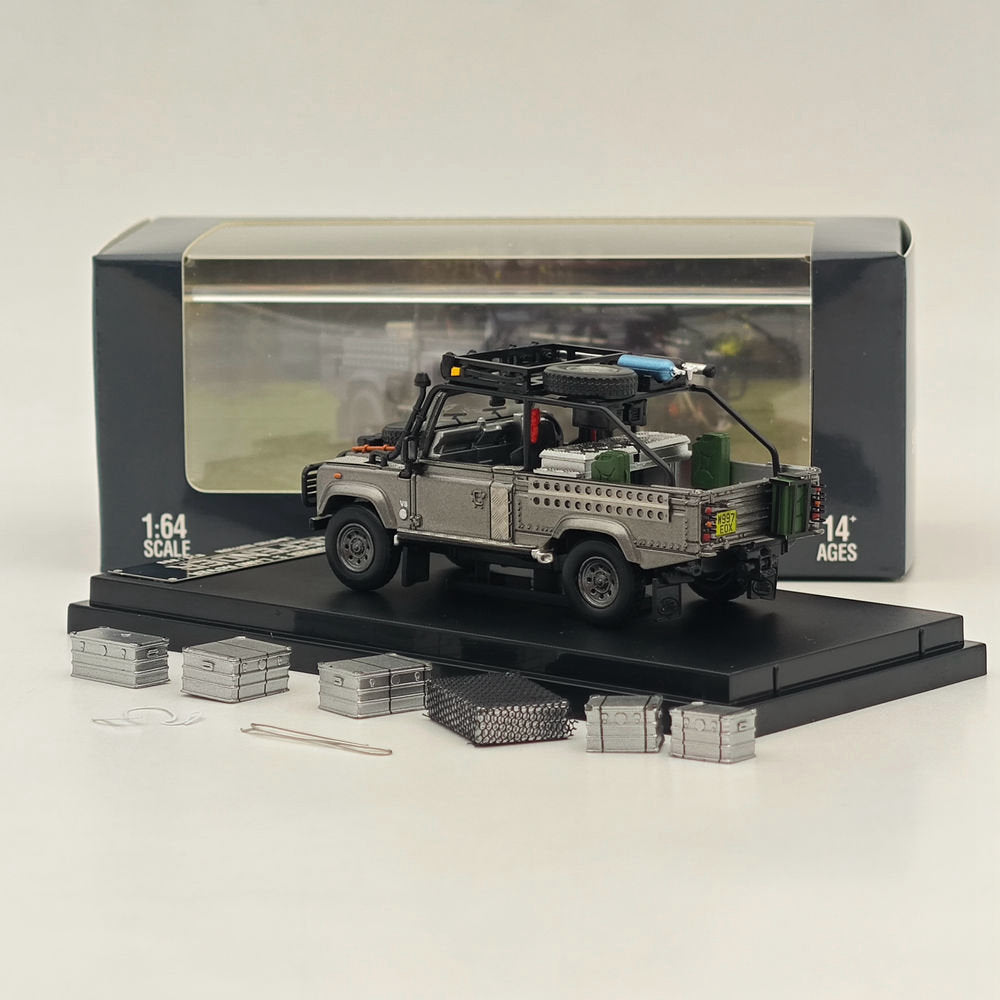 1:64 Scale SW Land Rover Defender 110 SUV Pickup Off-Road Vehicle Diecast Model Car - Premium Collectible for Display, Gifts & RC Car Enthusiasts | Home Office Decoration, Toy Car Collection Showcase