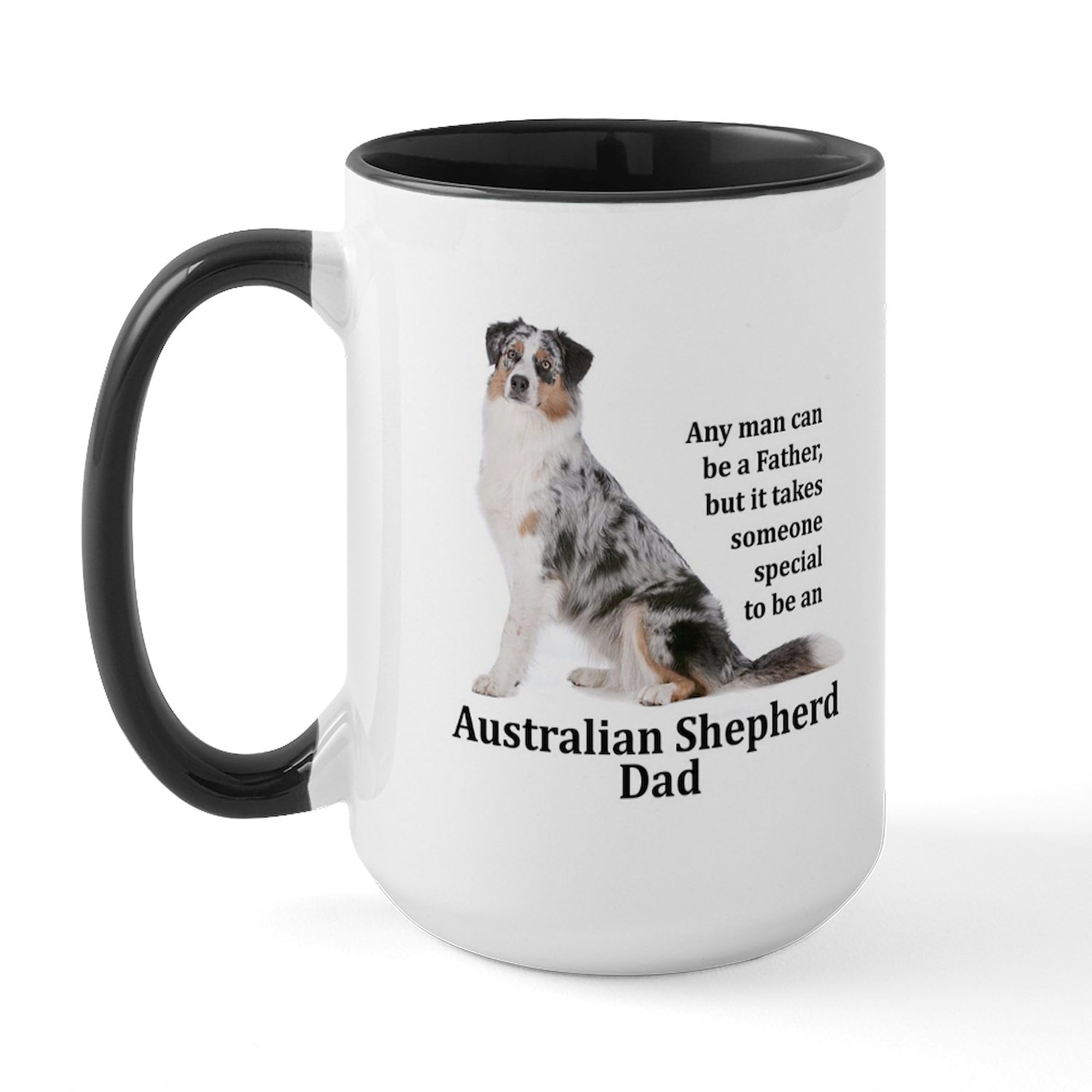 Aussie Dad 15 oz (444 ml) Ceramic Coffee Mug - Perfect for Father's Day Gifts, Office Use & Morning Brews