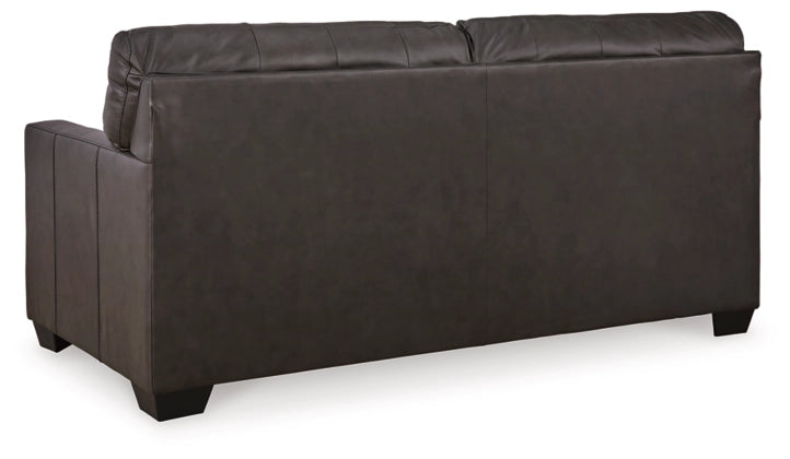Belziani Genuine Leather Full Sofa Sleeper - Convertible Sleeper Sofa Bed for Living Room, Guest Room & Small Spaces