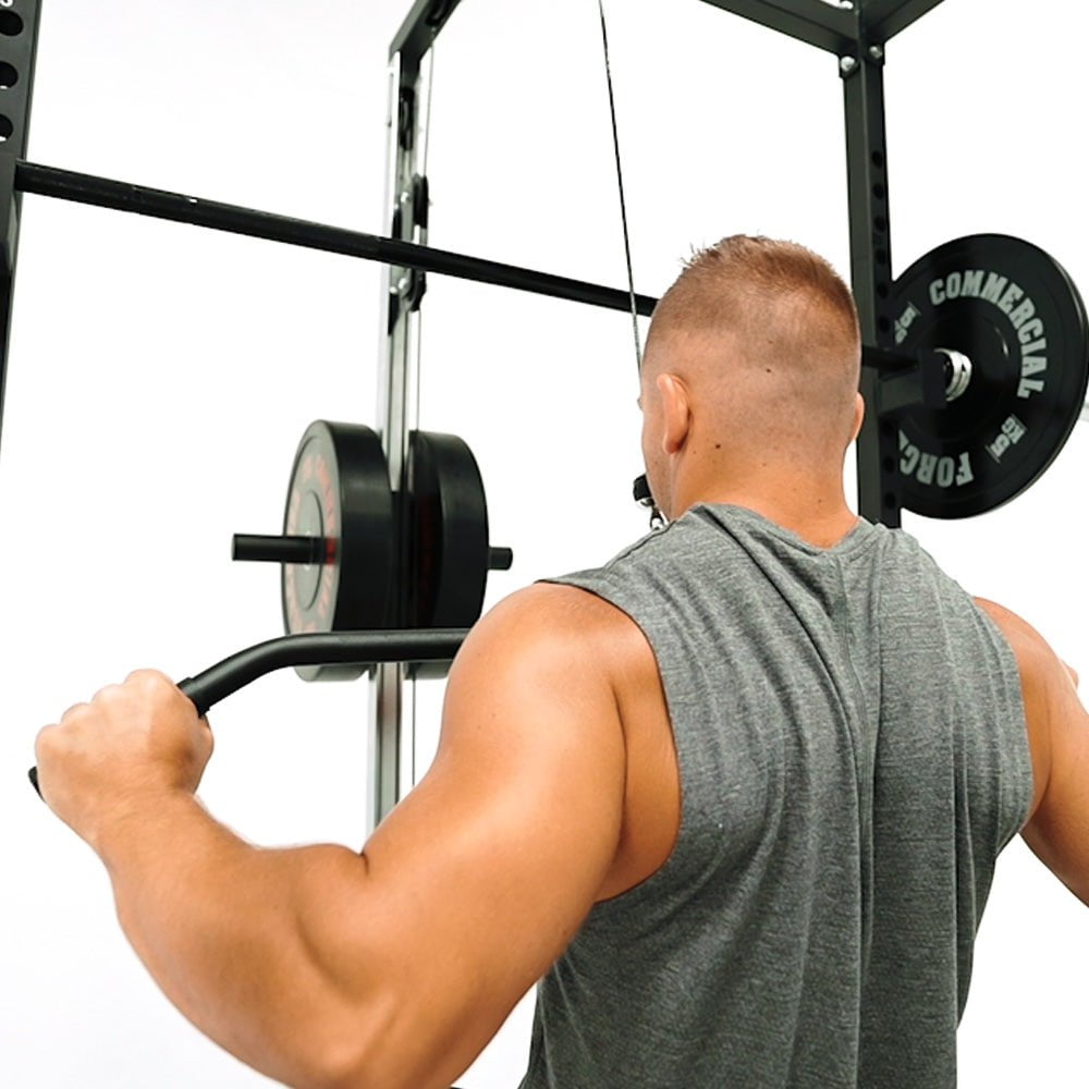 Force USA PTP Rack Package 3 - Power Rack with Pull-Up Bar & Weight Storage | Home Gym Equipment for Strength Training & CrossFit Workouts