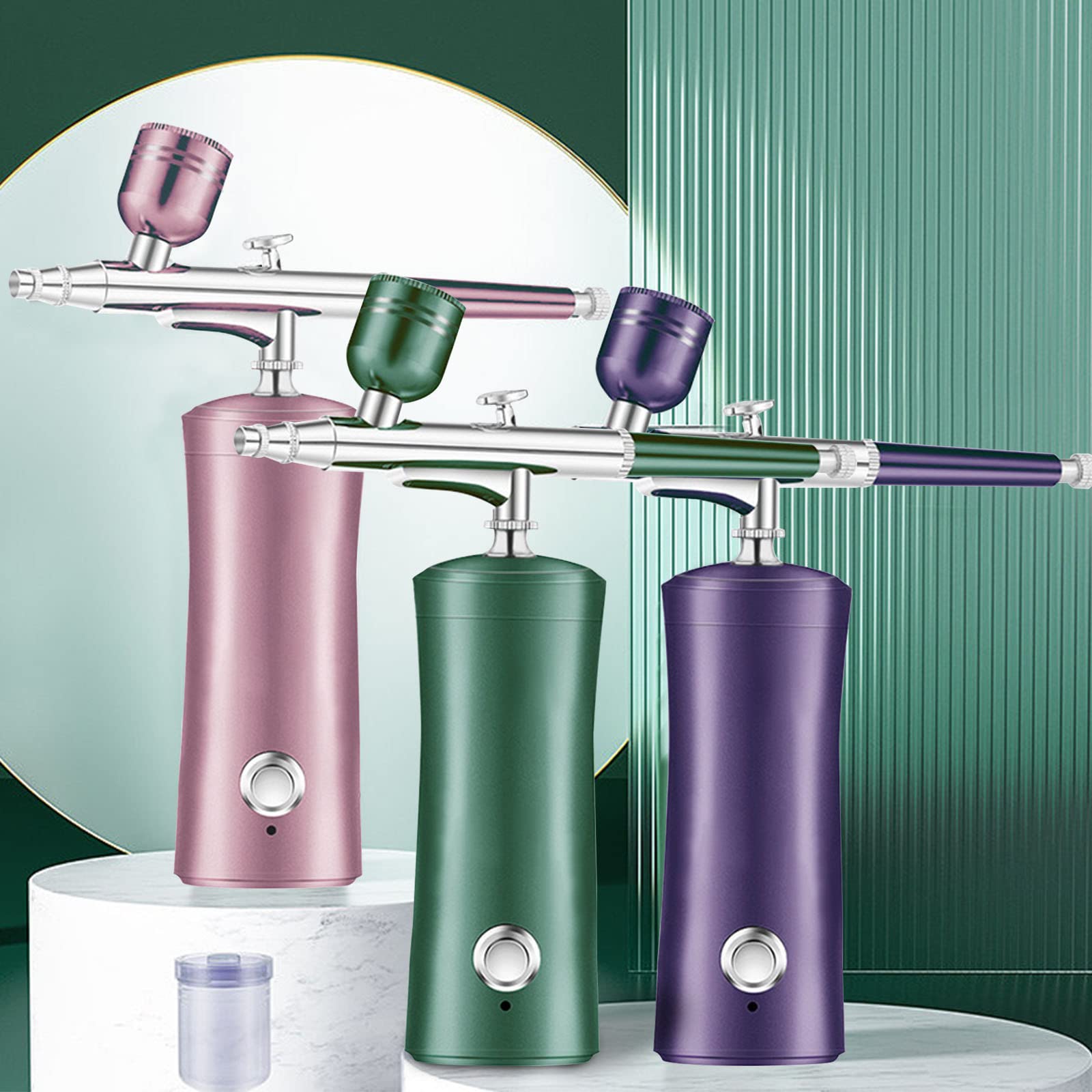 Portable Oxygen Facial Airbrush & Nano Mist Sprayer for Skin Care - Rejuvenating Serum & Toner Applicator, Perfect for At-Home Spa & Professional Makeup