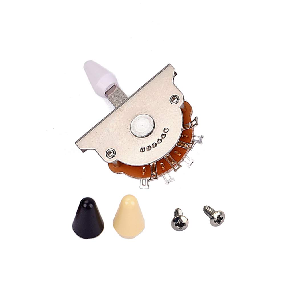 Alnicov 5-Way Pickup Selector Switch for Electric Guitar - Premium Replacement Part with Installation Tips | Perfect for ST, FD Models & DIY Guitar Upgrades