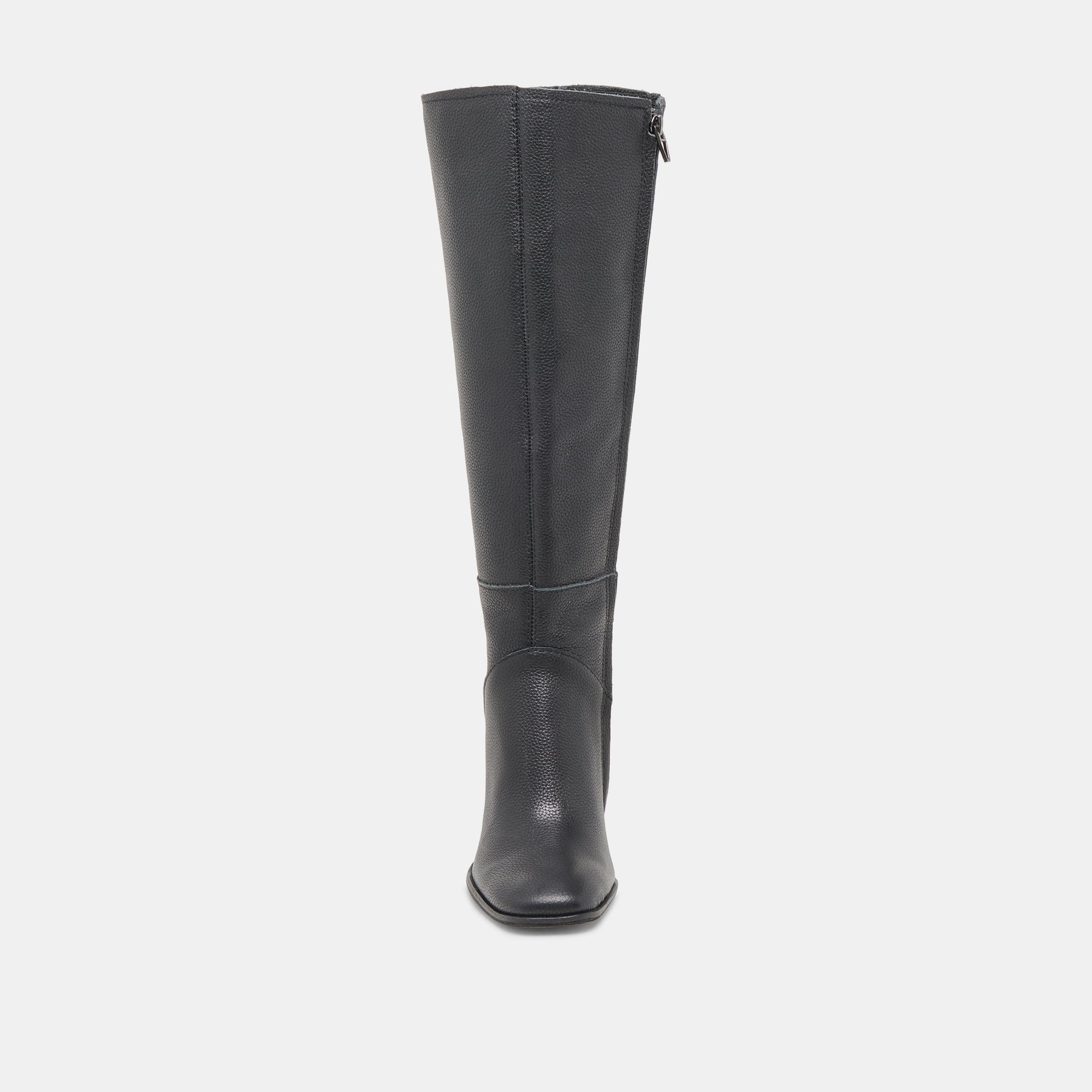 Fynn Wide Calf Boots for Women - Onyx Black Leather Ankle Boots for Comfort & Style - Perfect for Work, Office, and Winter Fashion